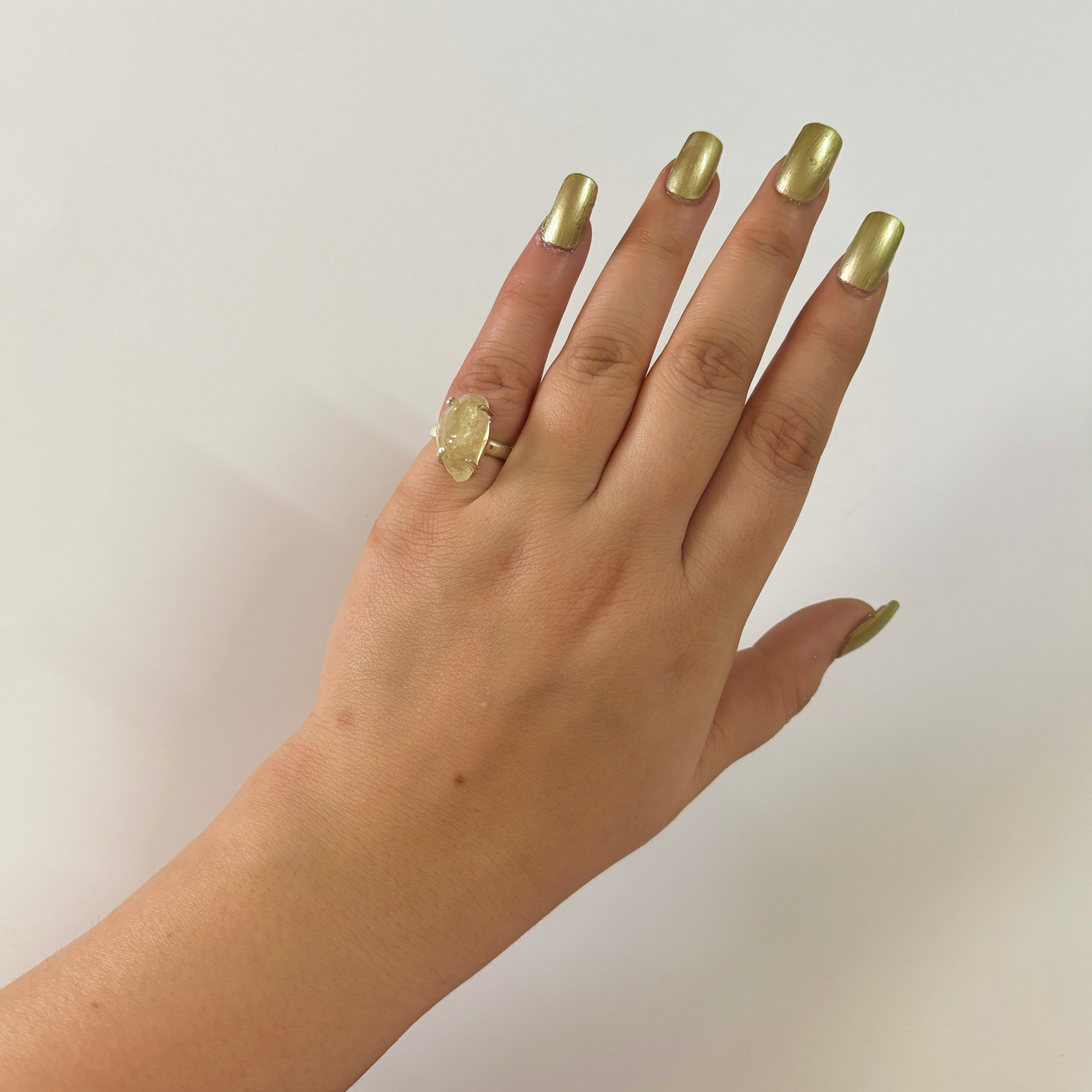 Libyan Desert Glass Ring-(LDG-2-65)