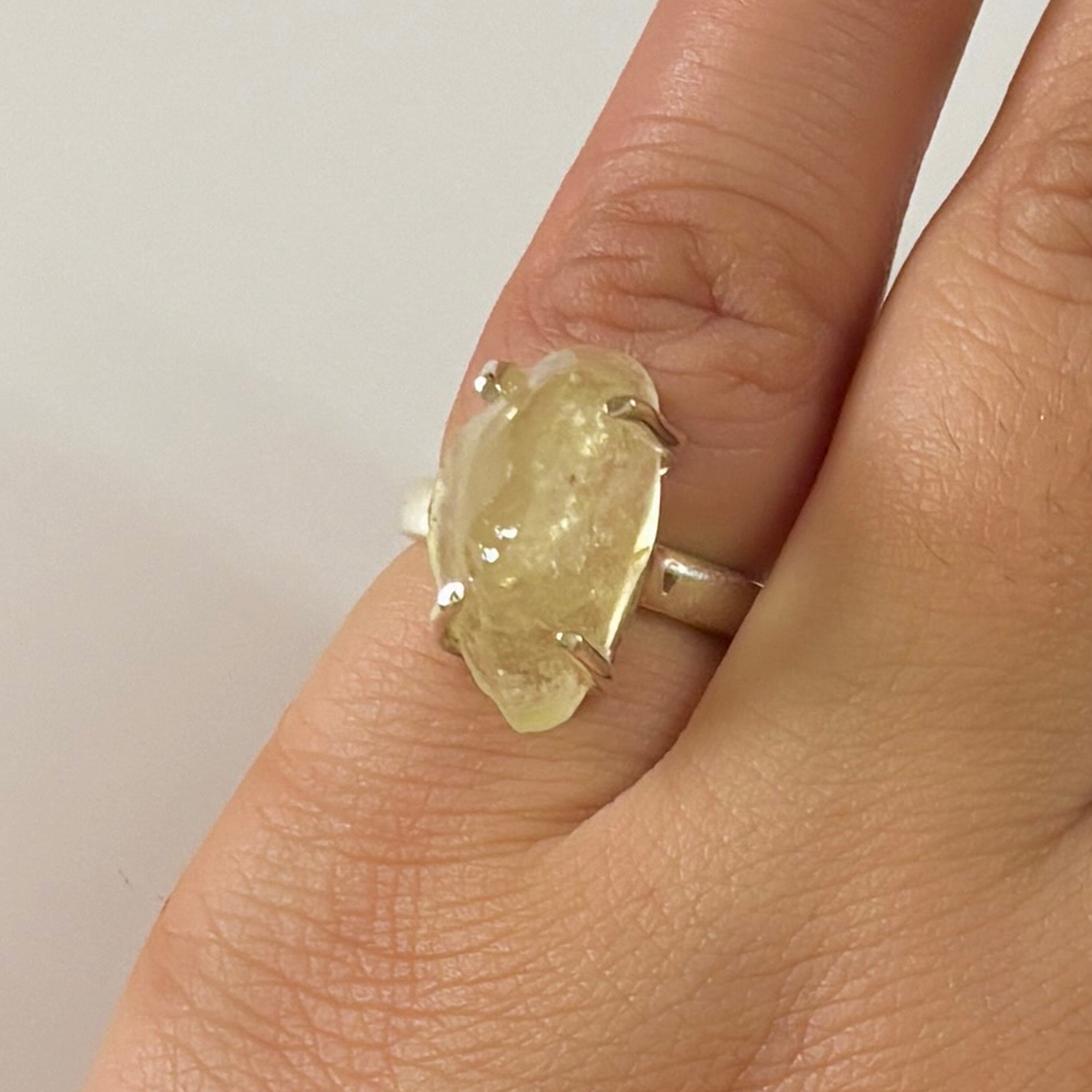 Libyan Desert Glass Ring-(LDG-2-65)