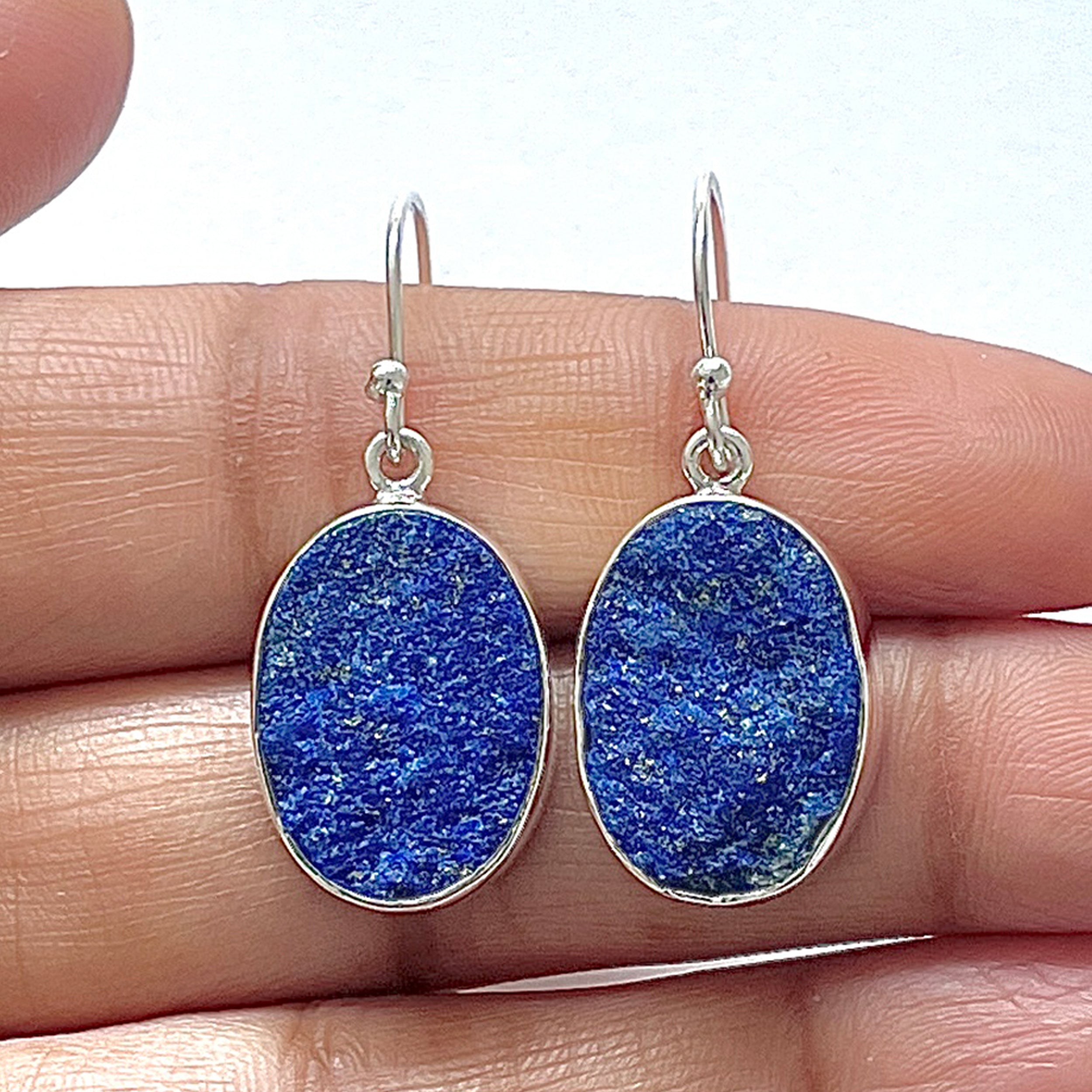 Lapis Rough Earring-(LLP-3-6)