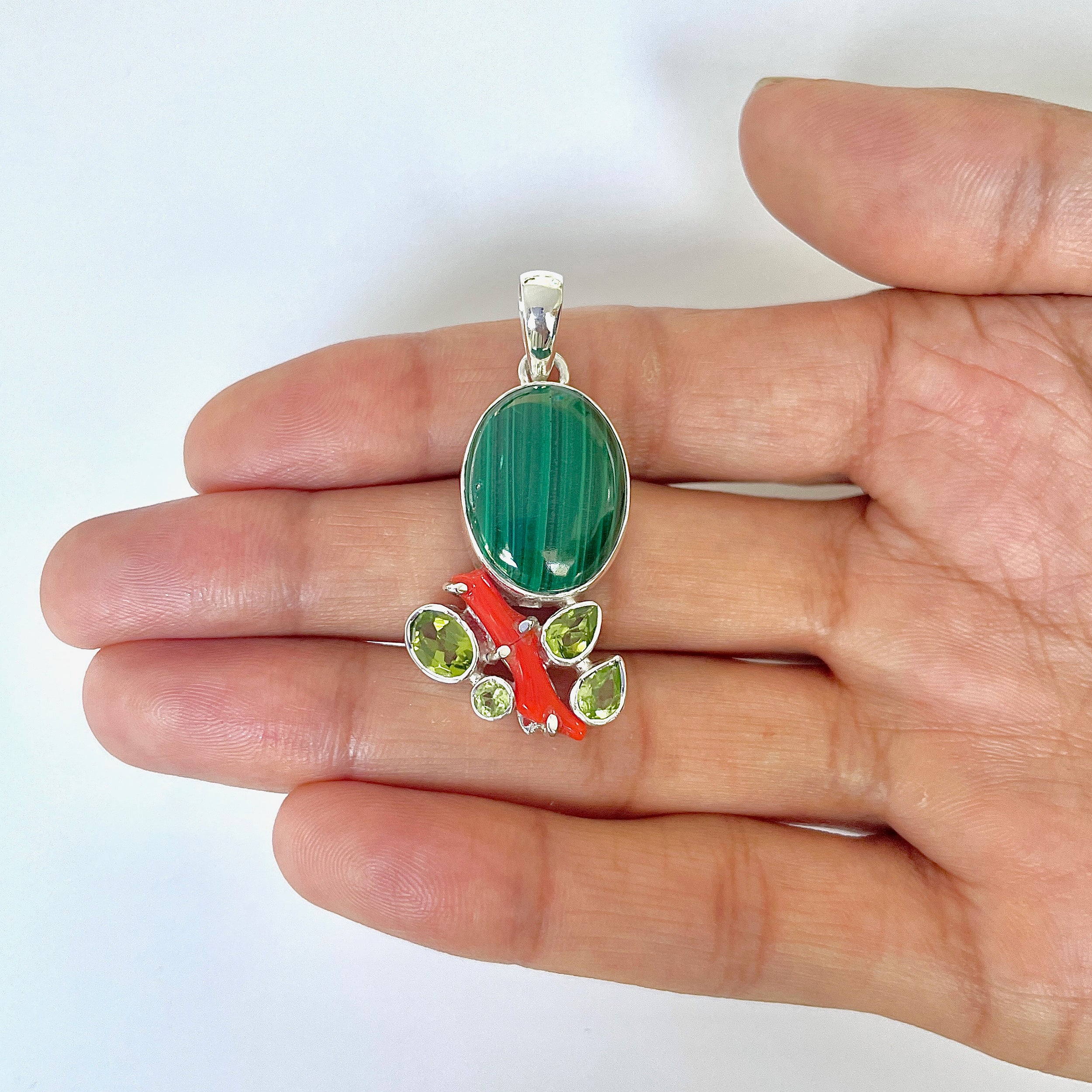 Malachite Pendant-(MLC-1-39)