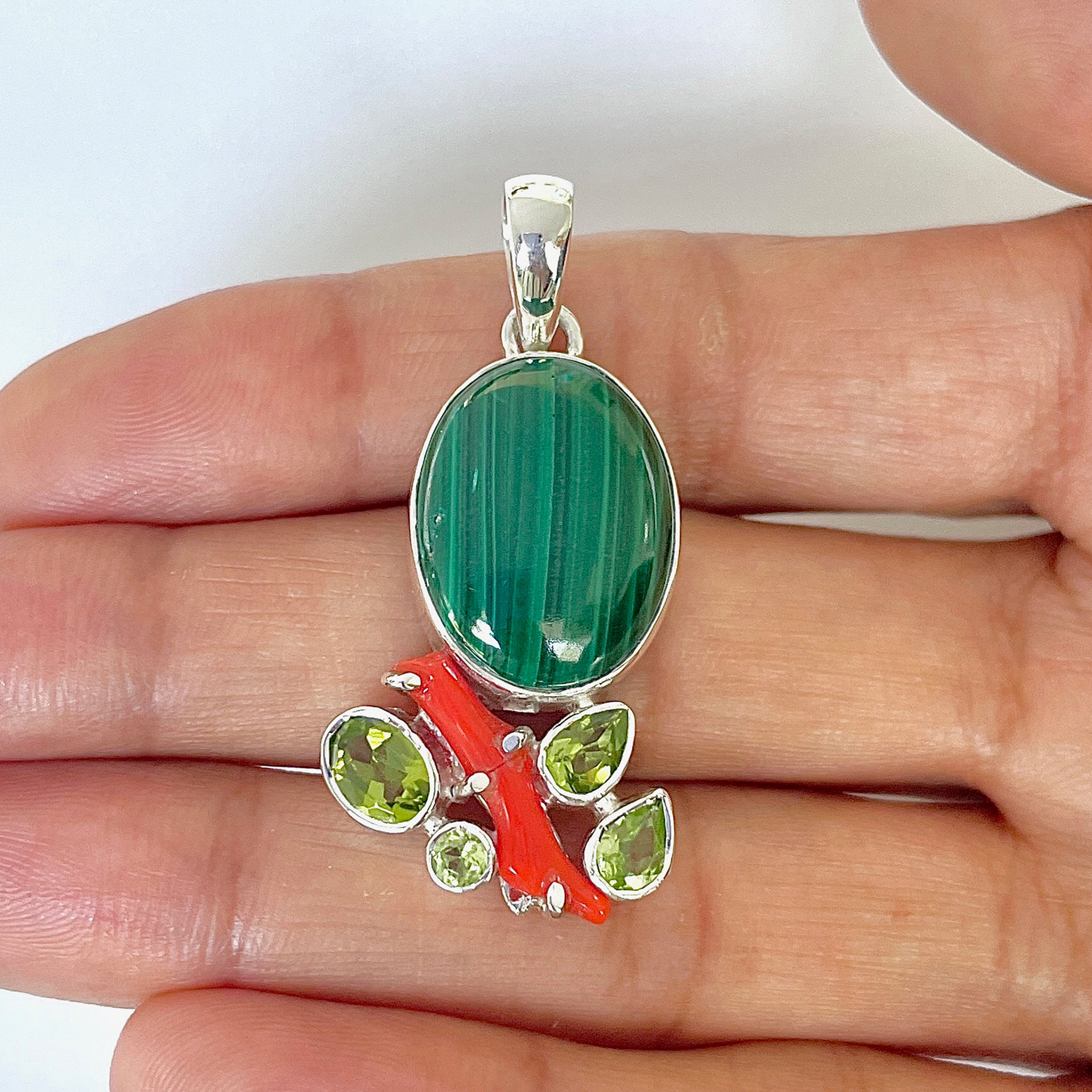 Malachite Pendant-(MLC-1-39)