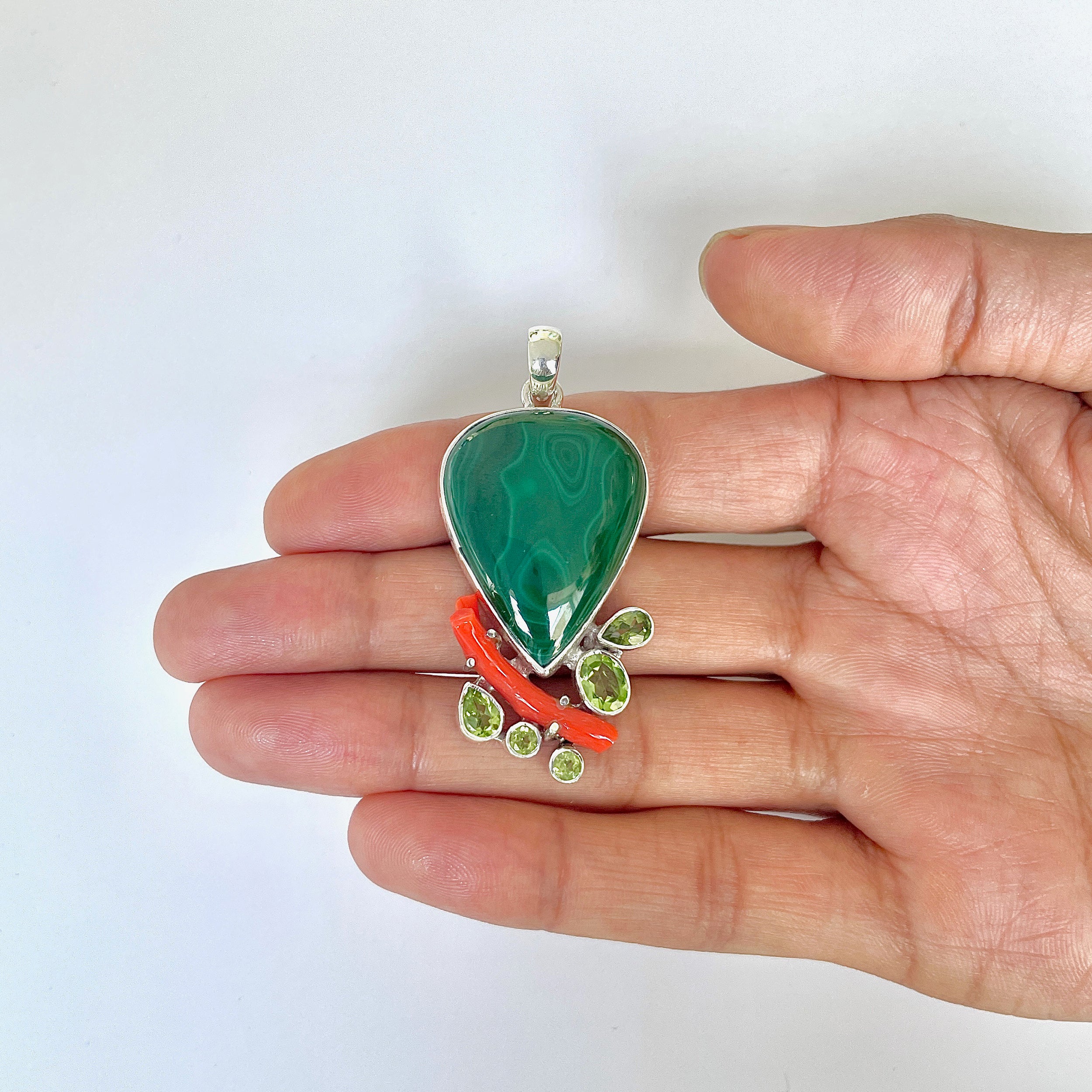 Malachite Pendant-(MLC-1-61)