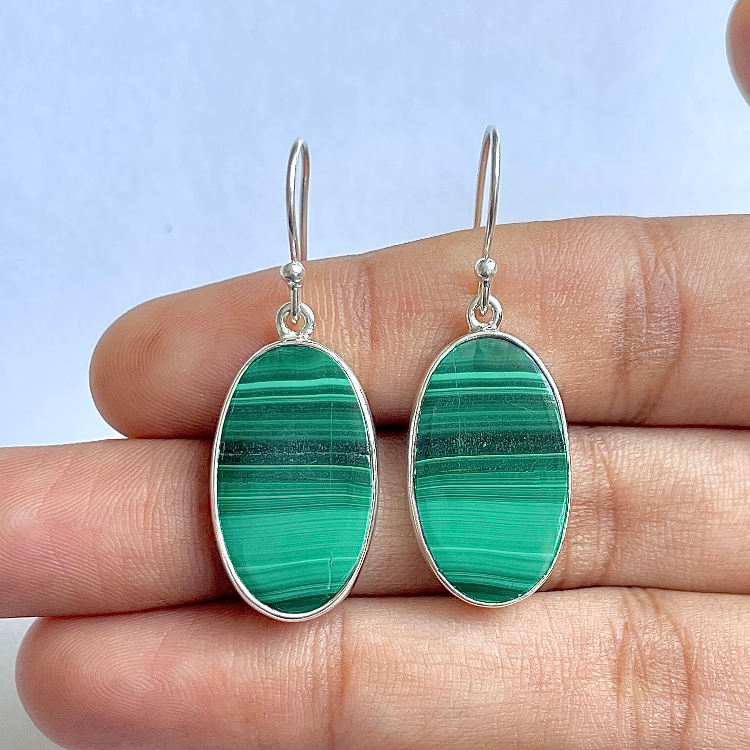 Malachite Earring-(MLC-3-2)
