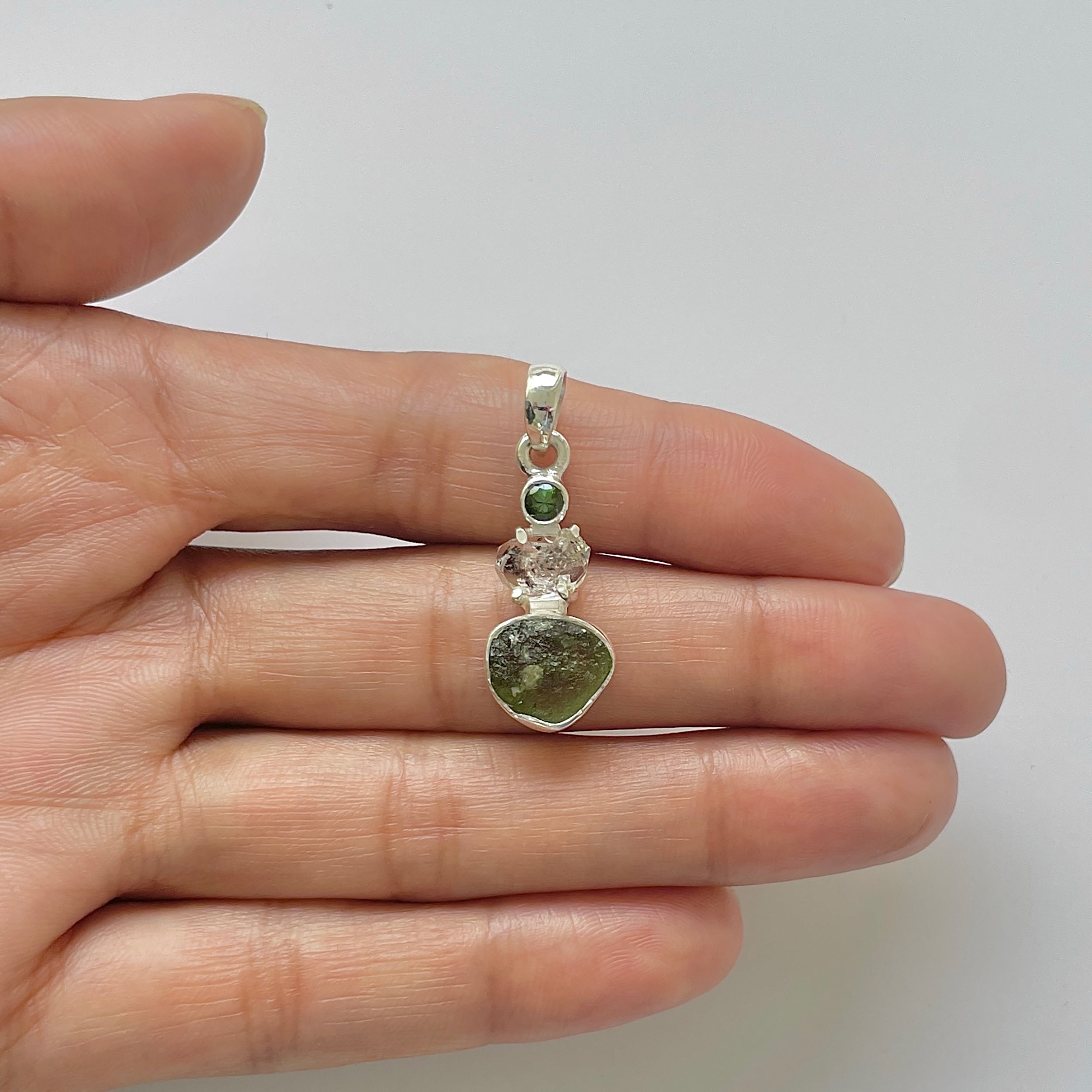 Moldavite Pendant-(MLD-1-14)