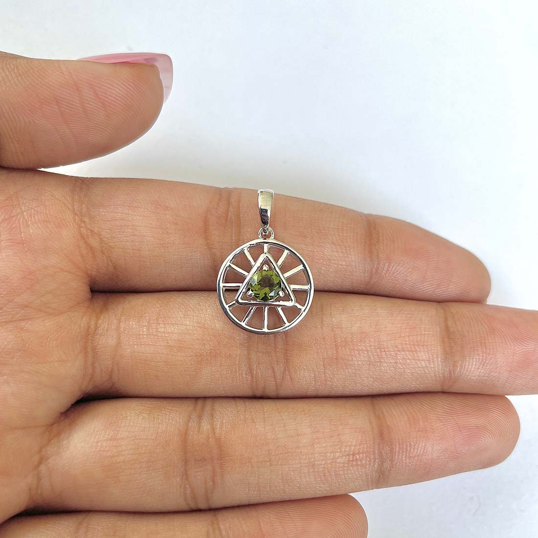 Moldavite Pendant-(MLD-RDEP-881)