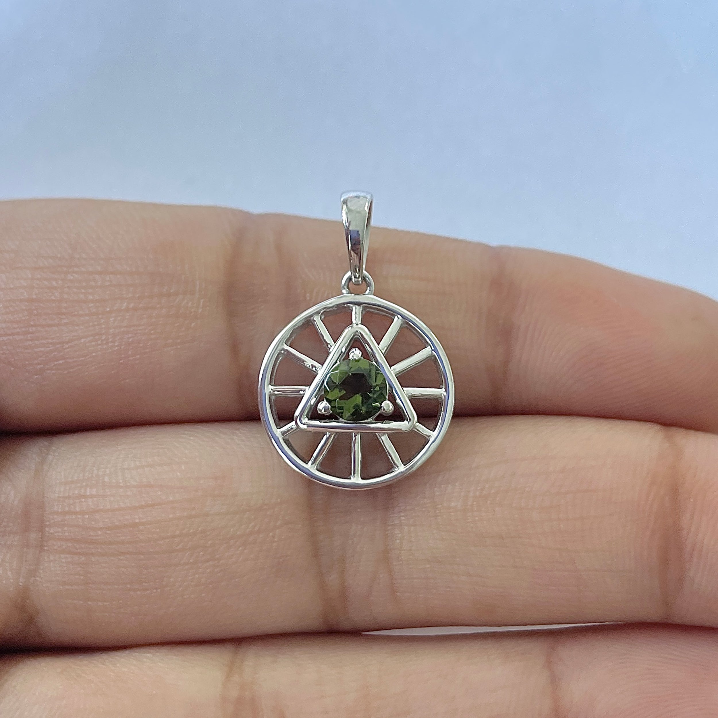 Moldavite Pendant-(MLD-RDEP-881)
