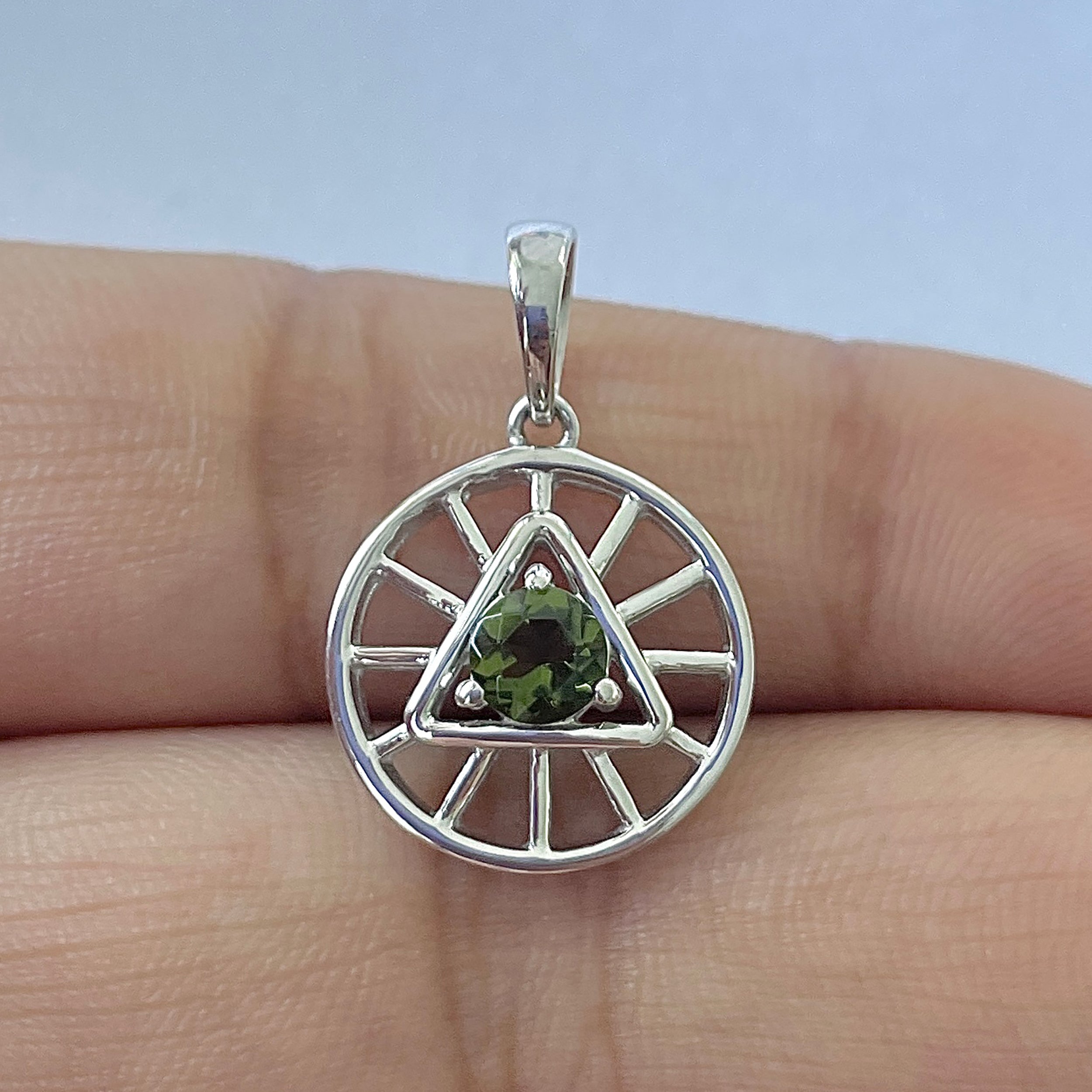 Moldavite Pendant-(MLD-RDEP-881)