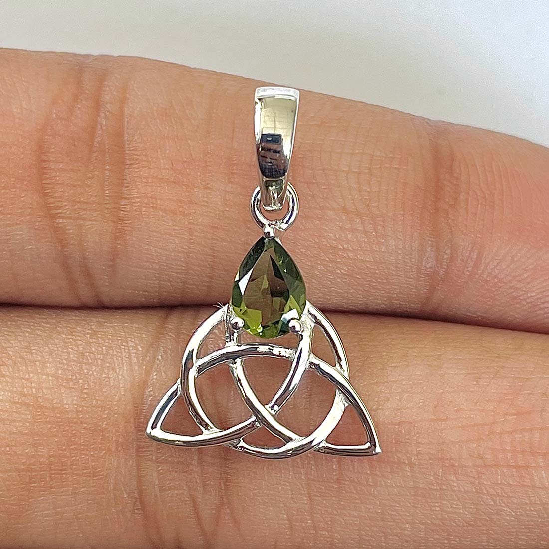 Moldavite Pendant-(MLD-RDEP-892)