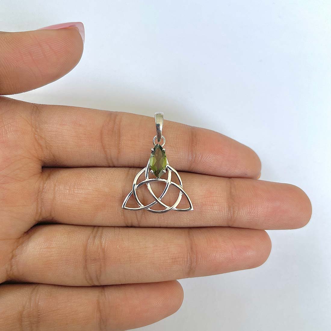 Moldavite Pendant-(MLD-RDN-161)