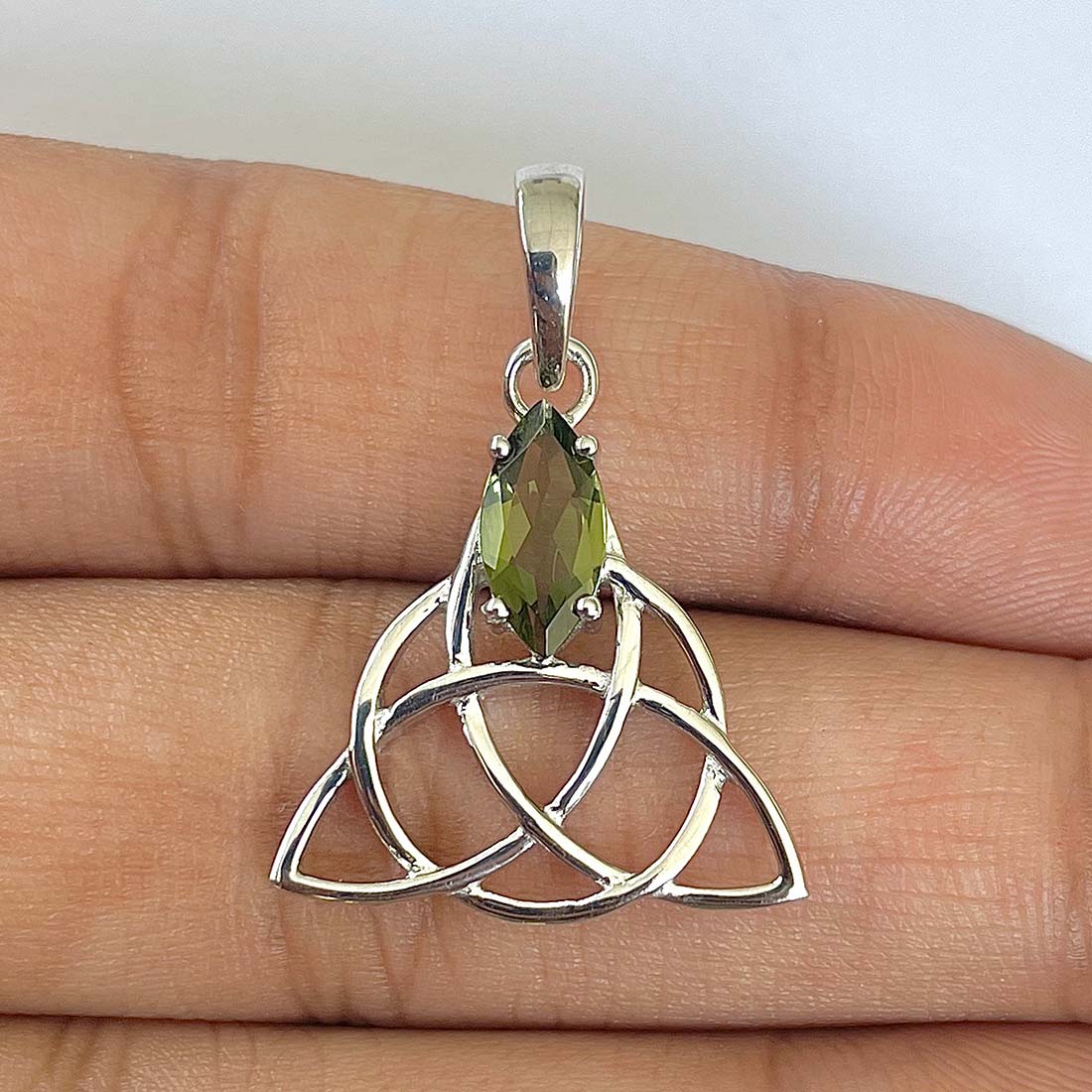 Moldavite Pendant-(MLD-RDN-161)
