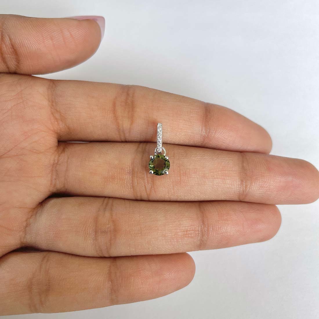 Moldavite Pendant-(MLD-RDP-549)