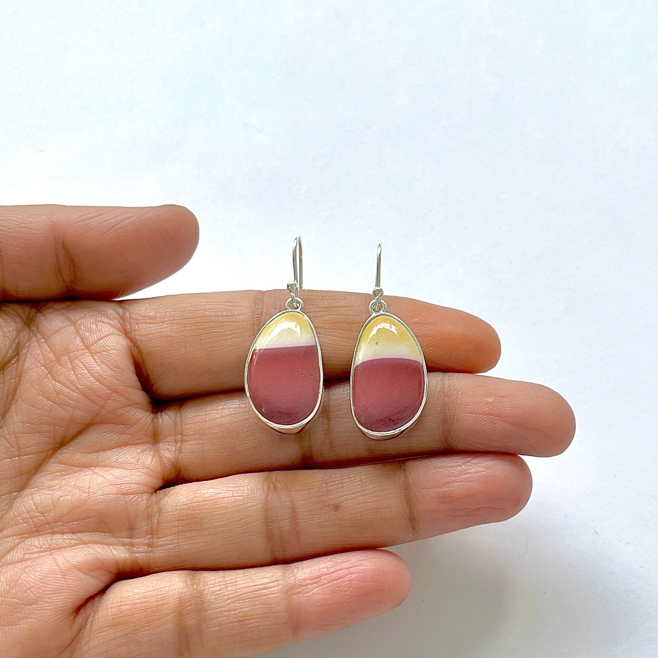 Mookaite Earring-(MOK-3-10)