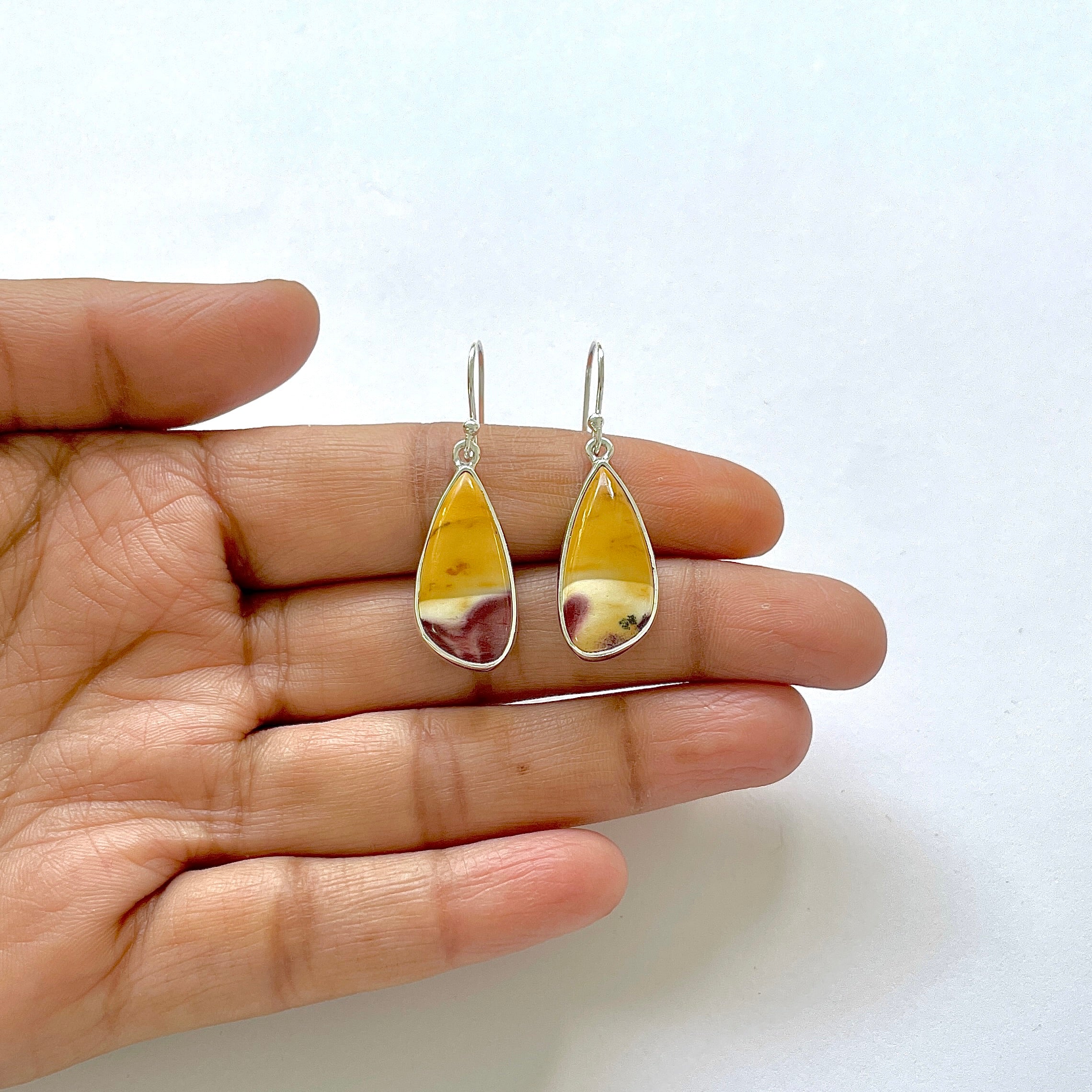 Mookaite Earring-(MOK-3-15)