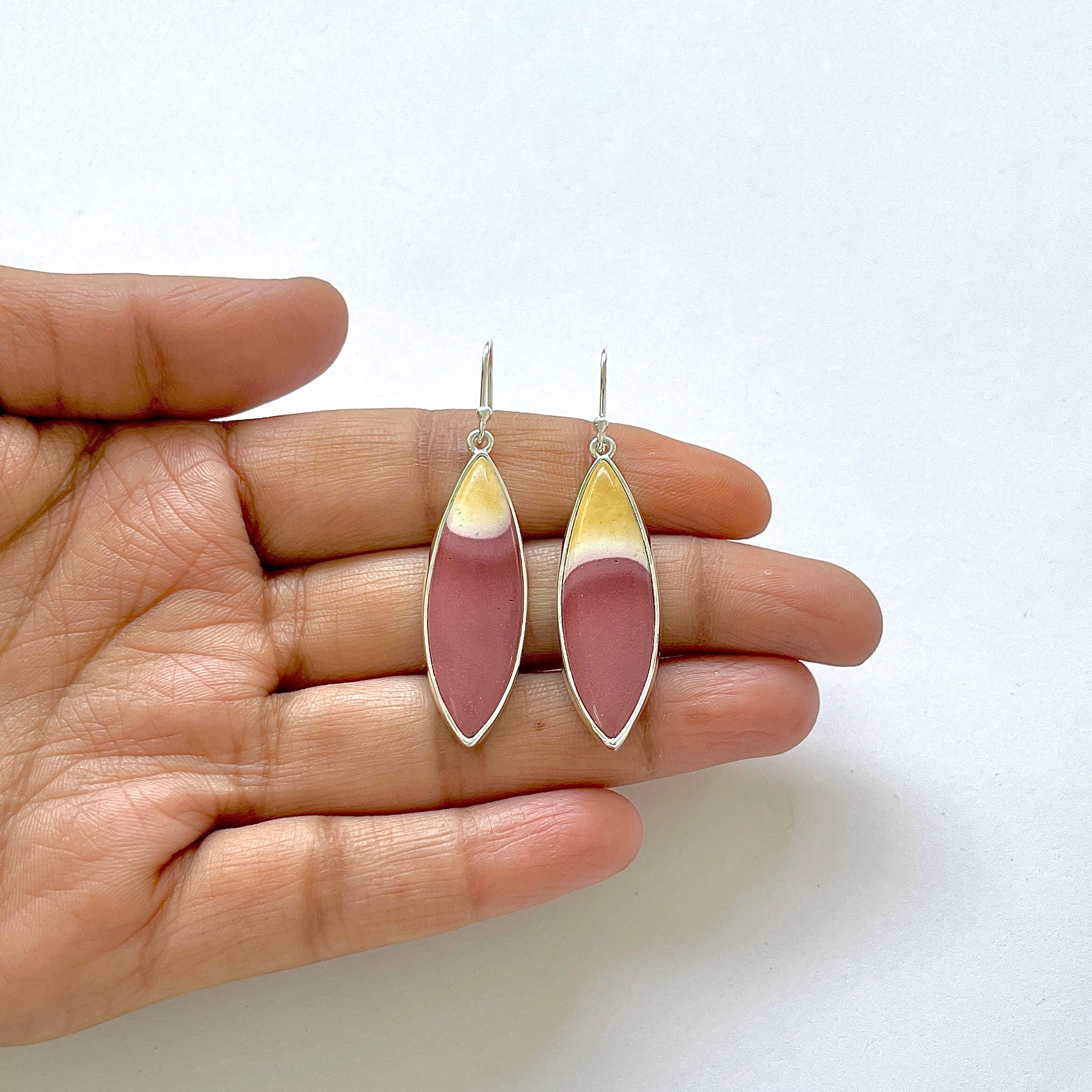 Mookaite Earring-(MOK-3-19)