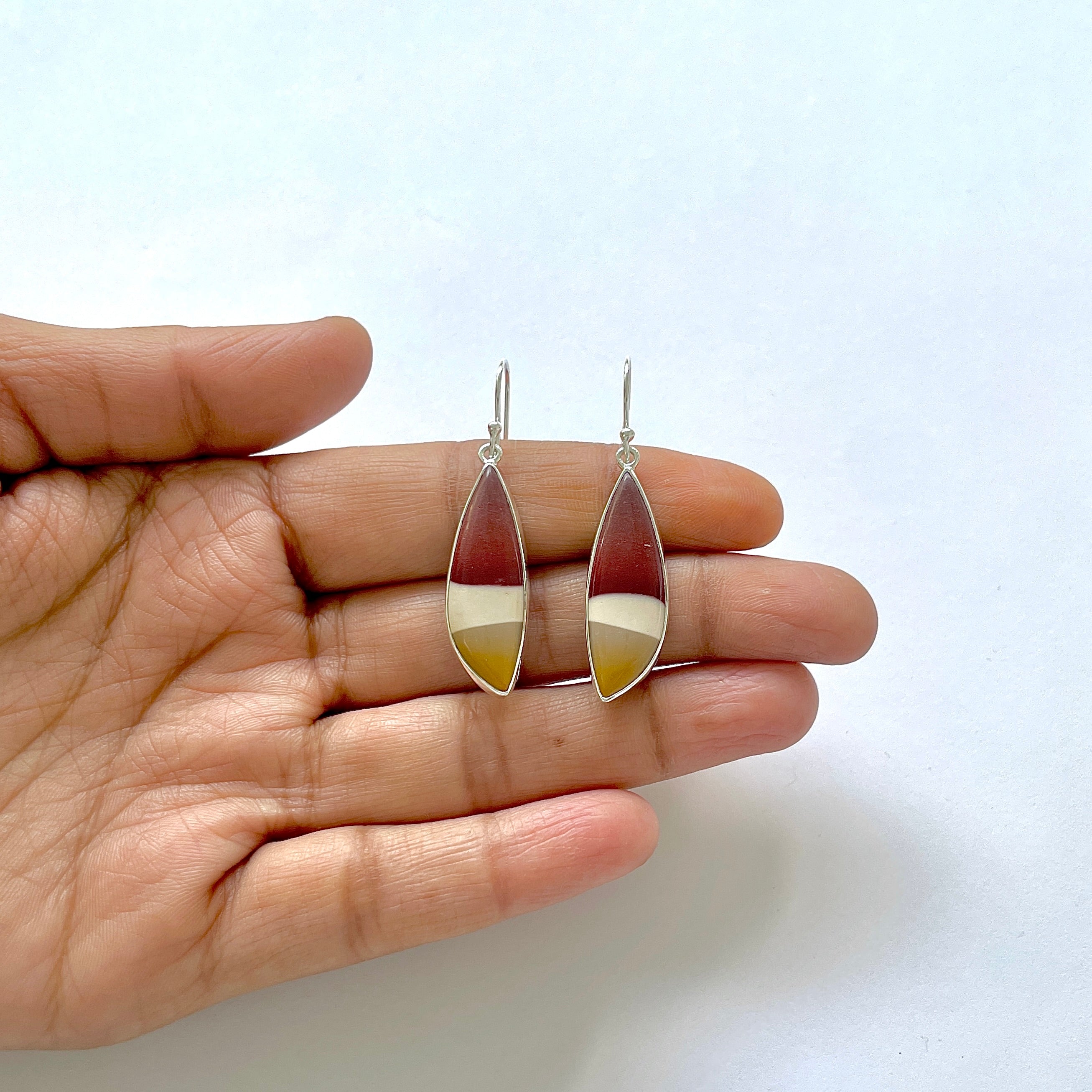 Mookaite Earring-(MOK-3-7)