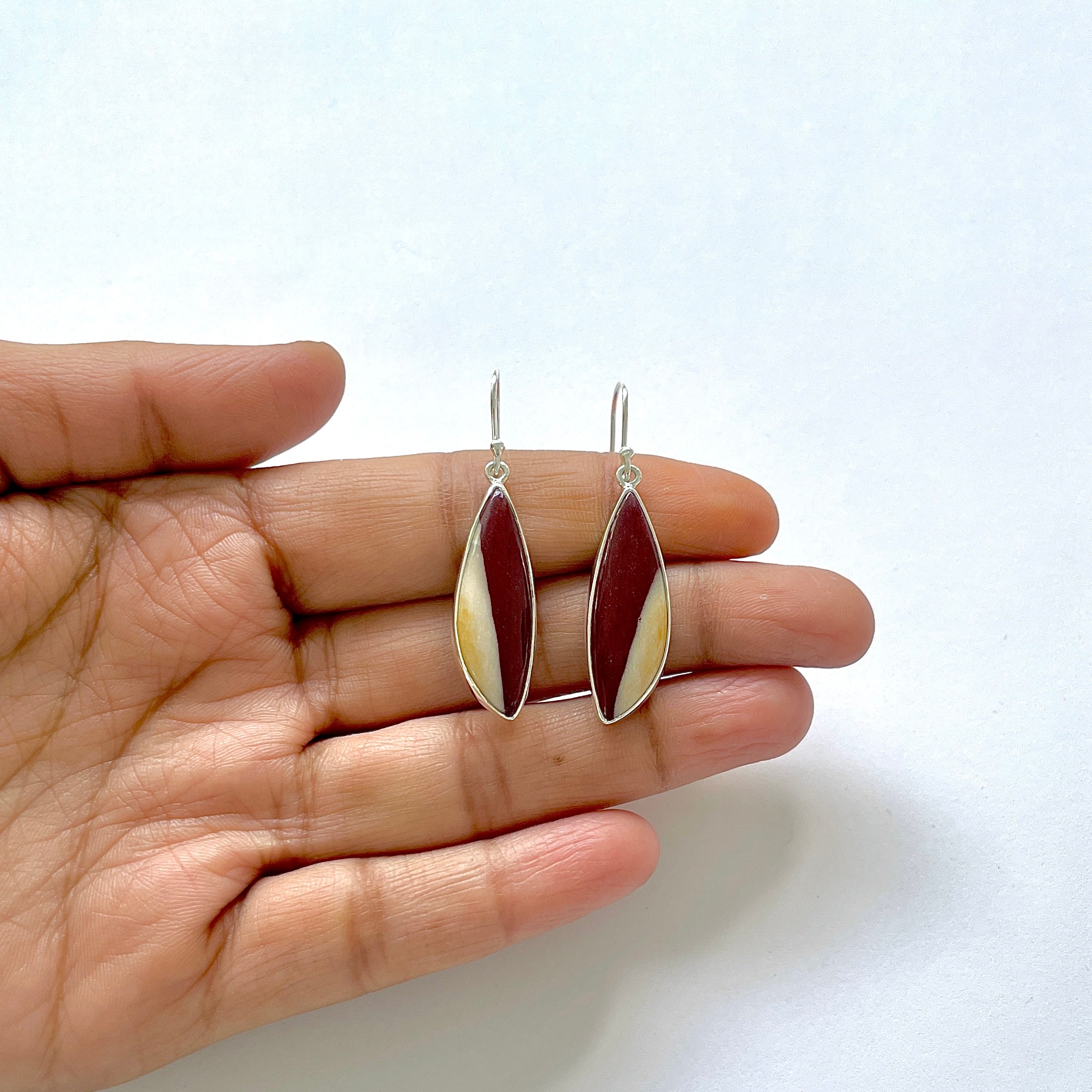 Mookaite Earring-(MOK-3-8)
