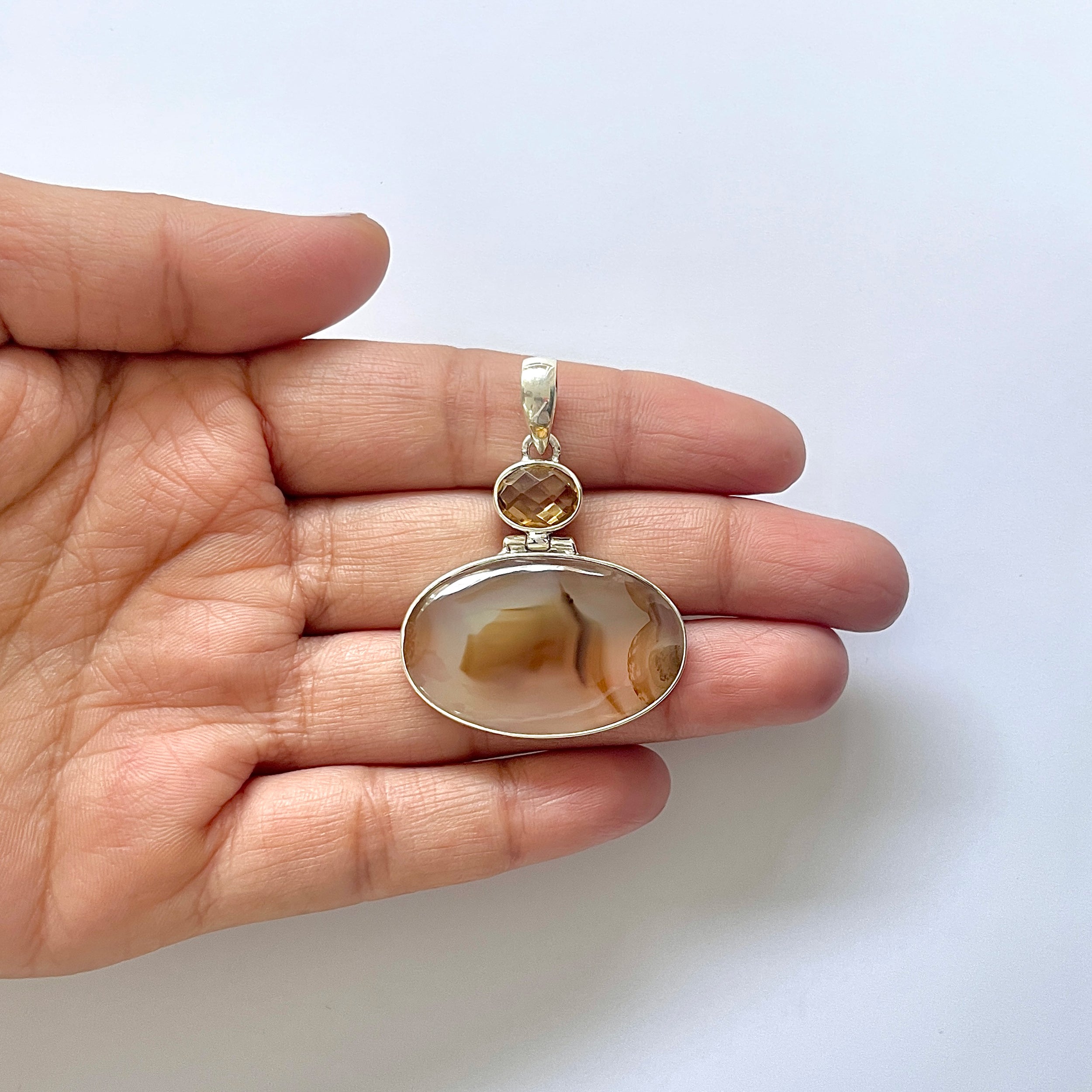 Montana Agate Pendant-(MTA-1-20)