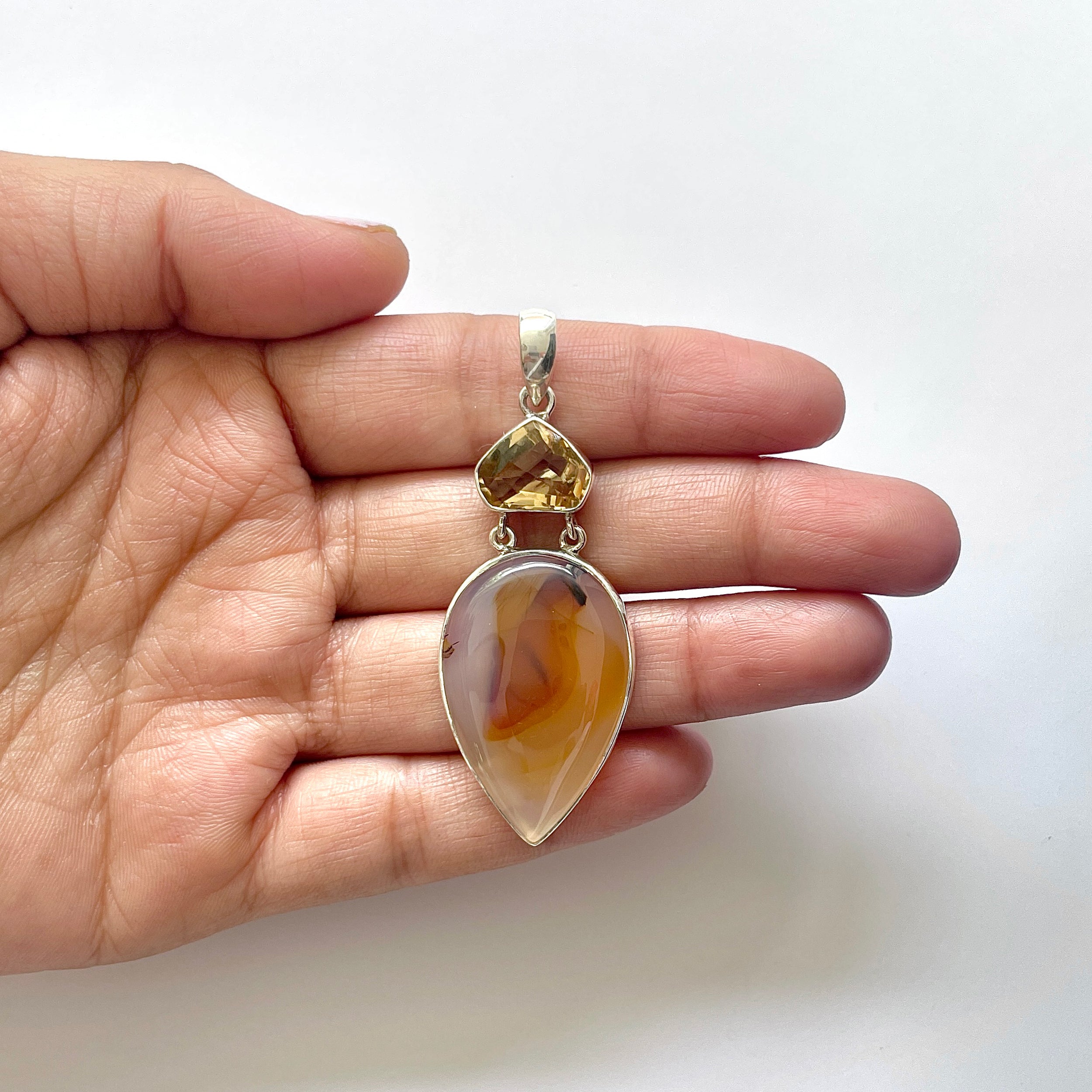 Montana Agate Pendant-(MTA-1-26)