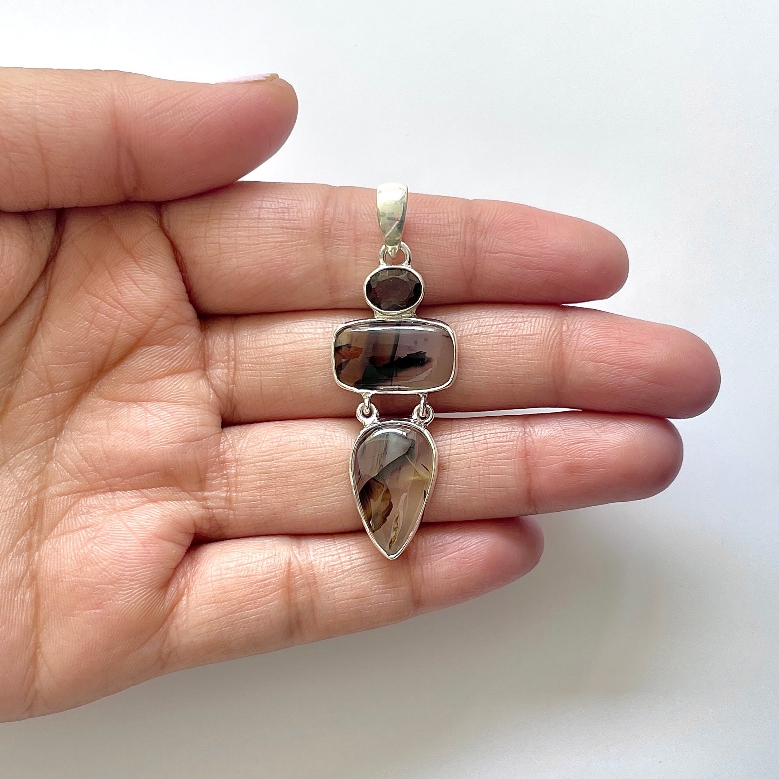 Montana Agate Pendant-(MTA-1-31)