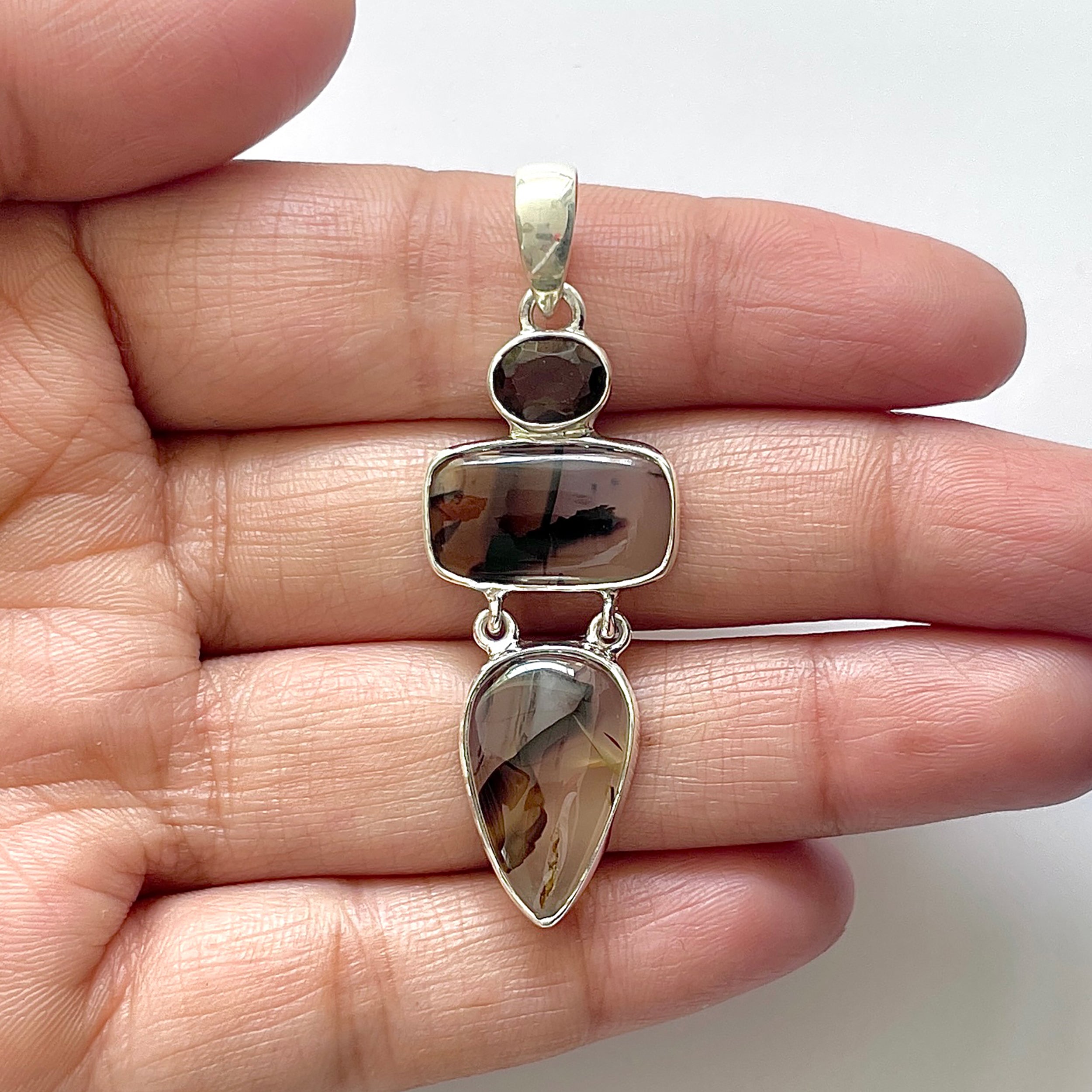 Montana Agate Pendant-(MTA-1-31)