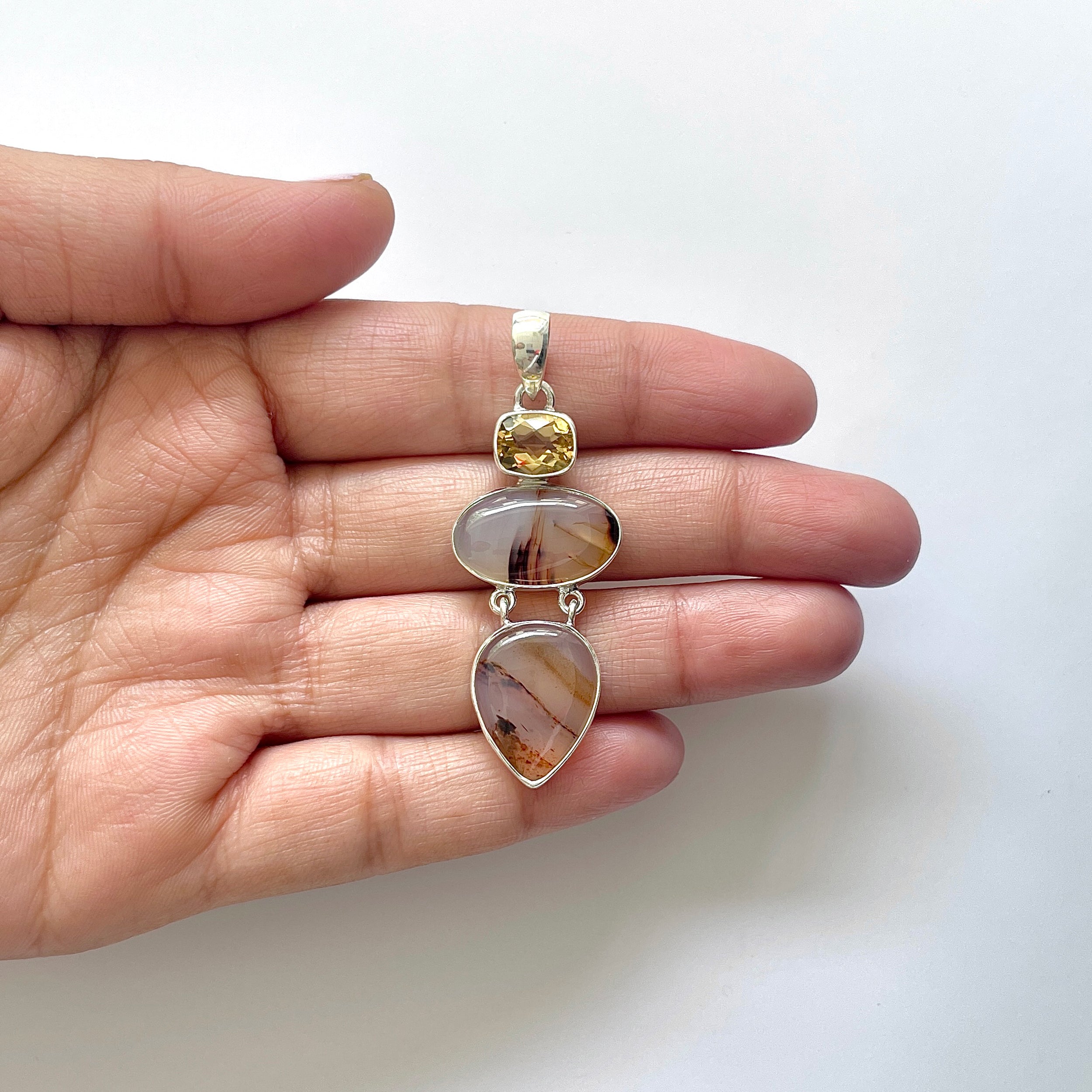 Montana Agate Pendant-(MTA-1-39)