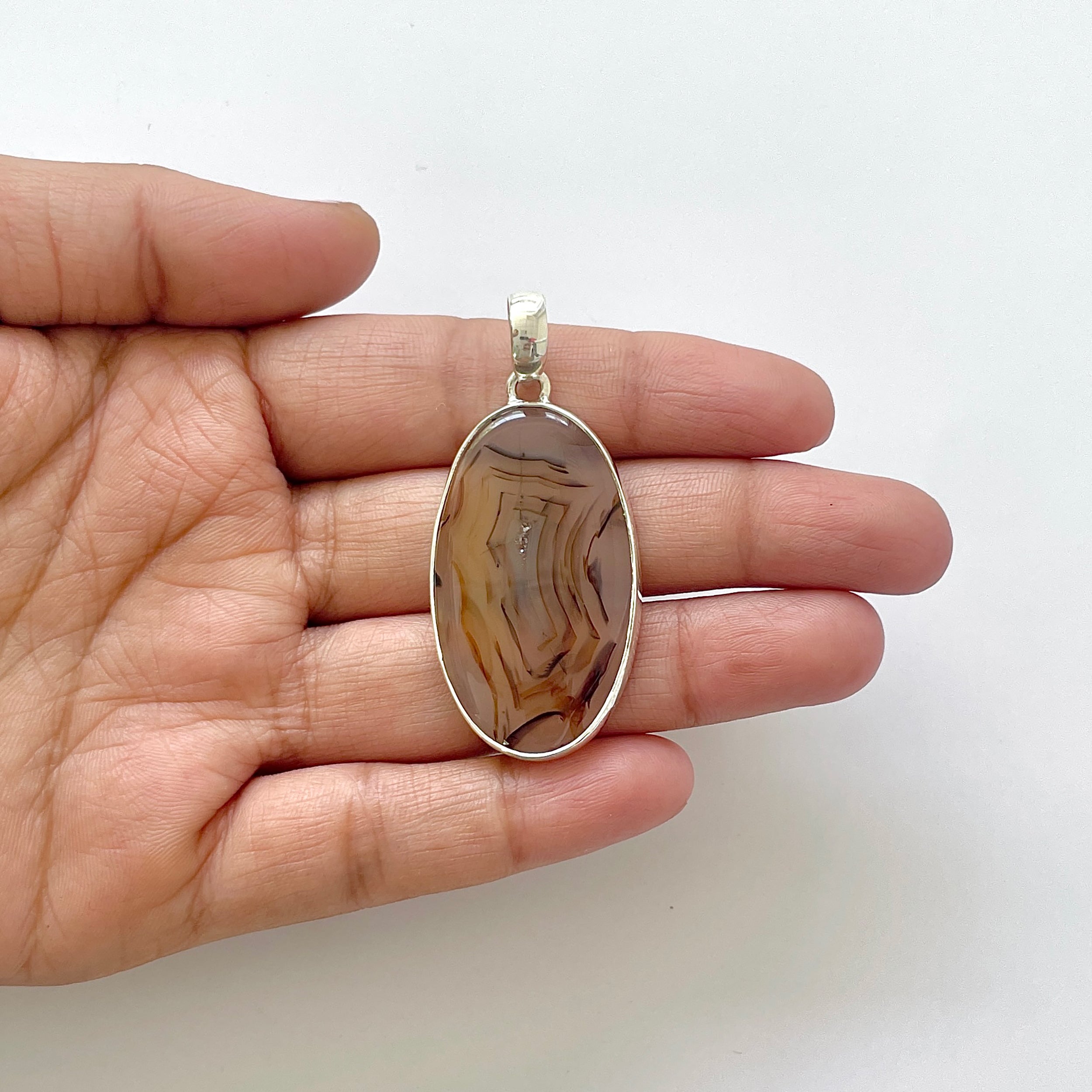 Montana Agate Pendant-(MTA-1-47)