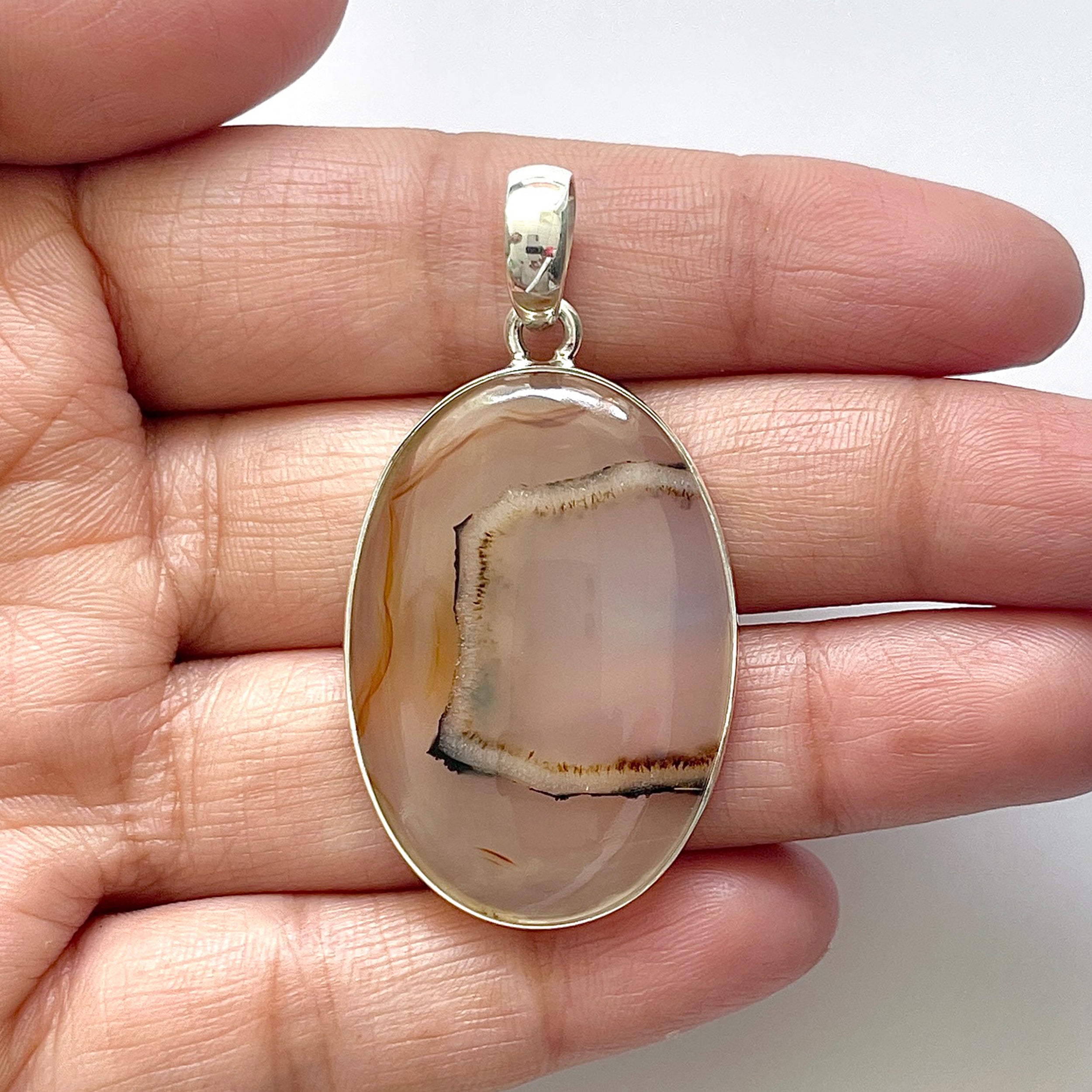 Montana Agate Pendant-(MTA-1-55)