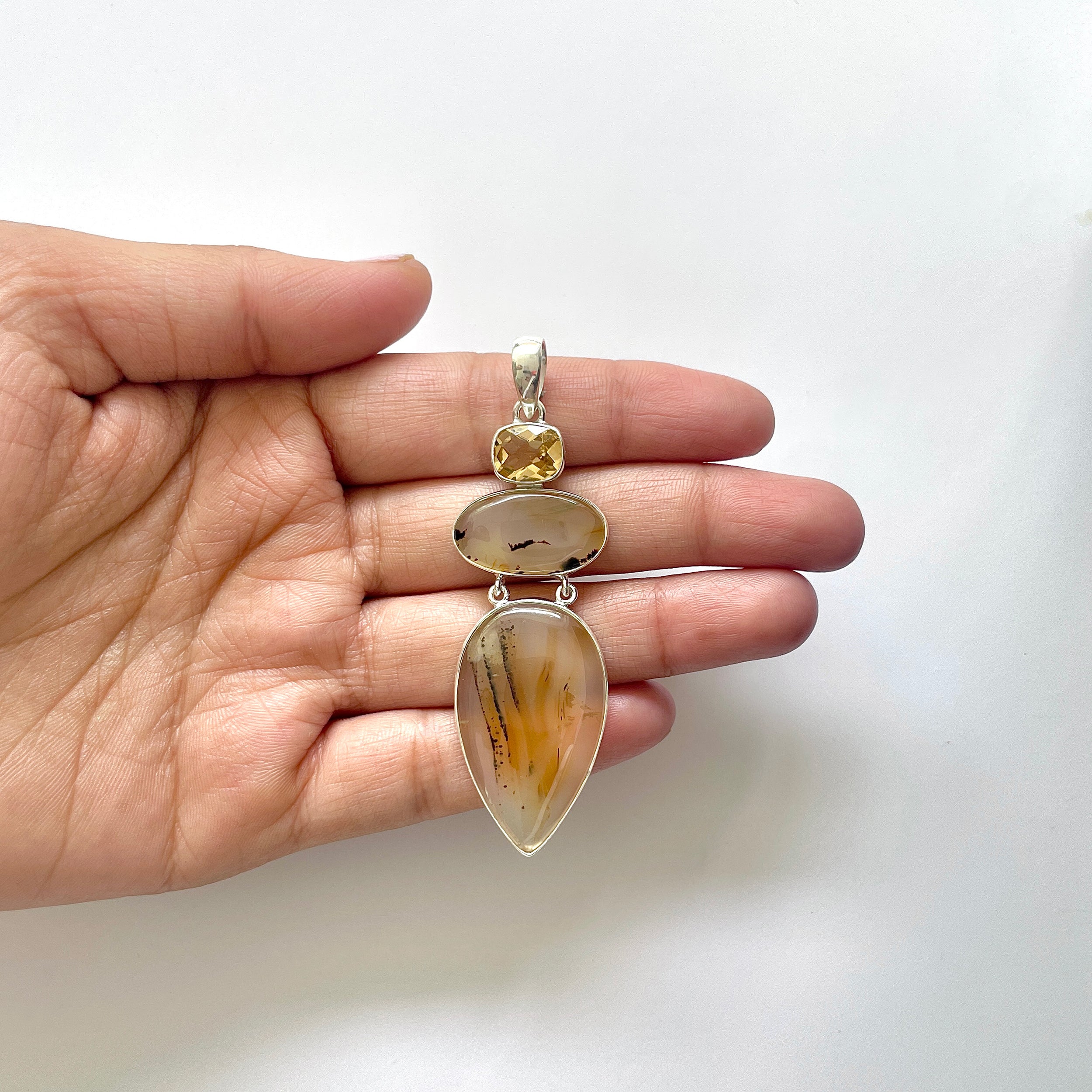Montana Agate Pendant-(MTA-1-62)