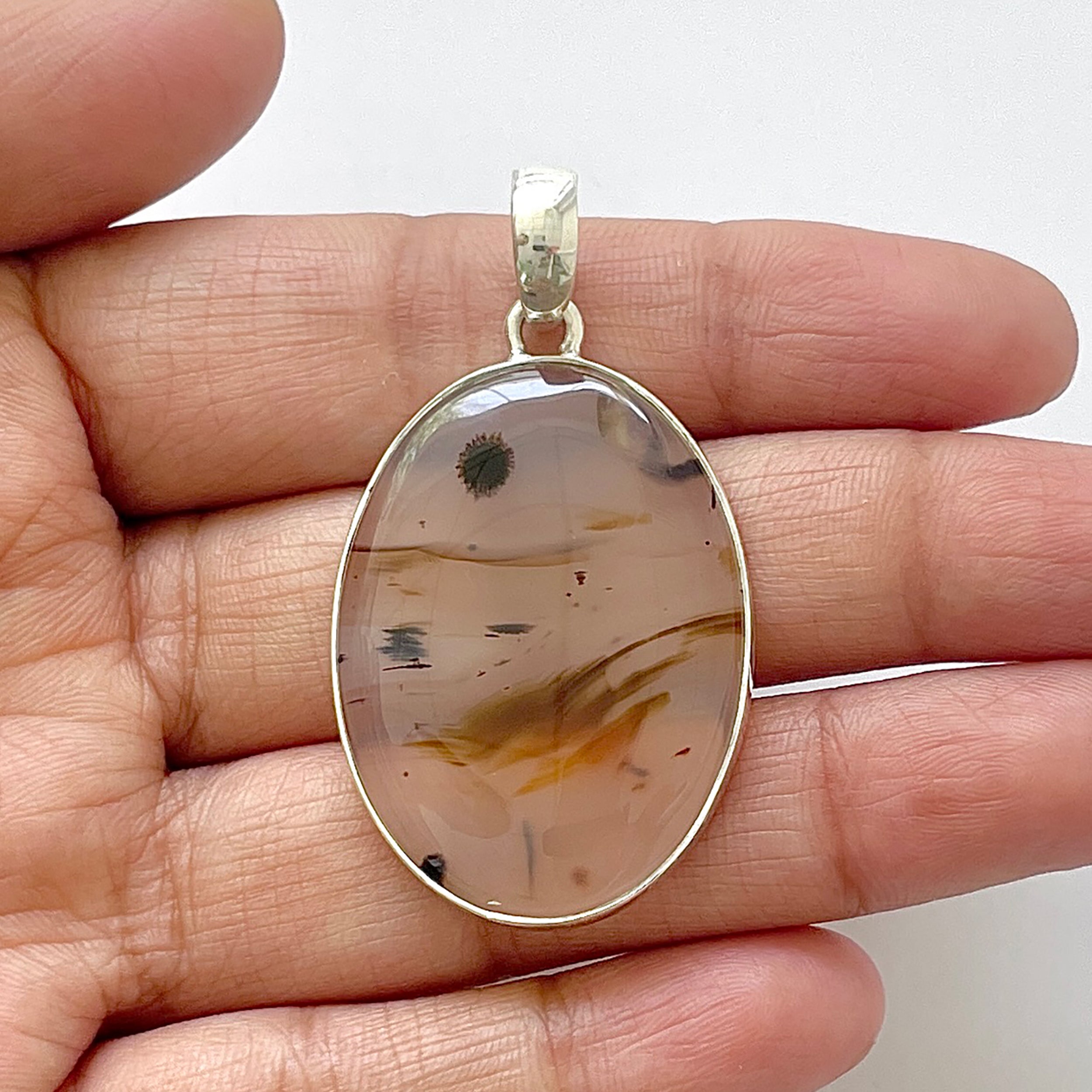 Montana Agate Pendant-(MTA-1-64)