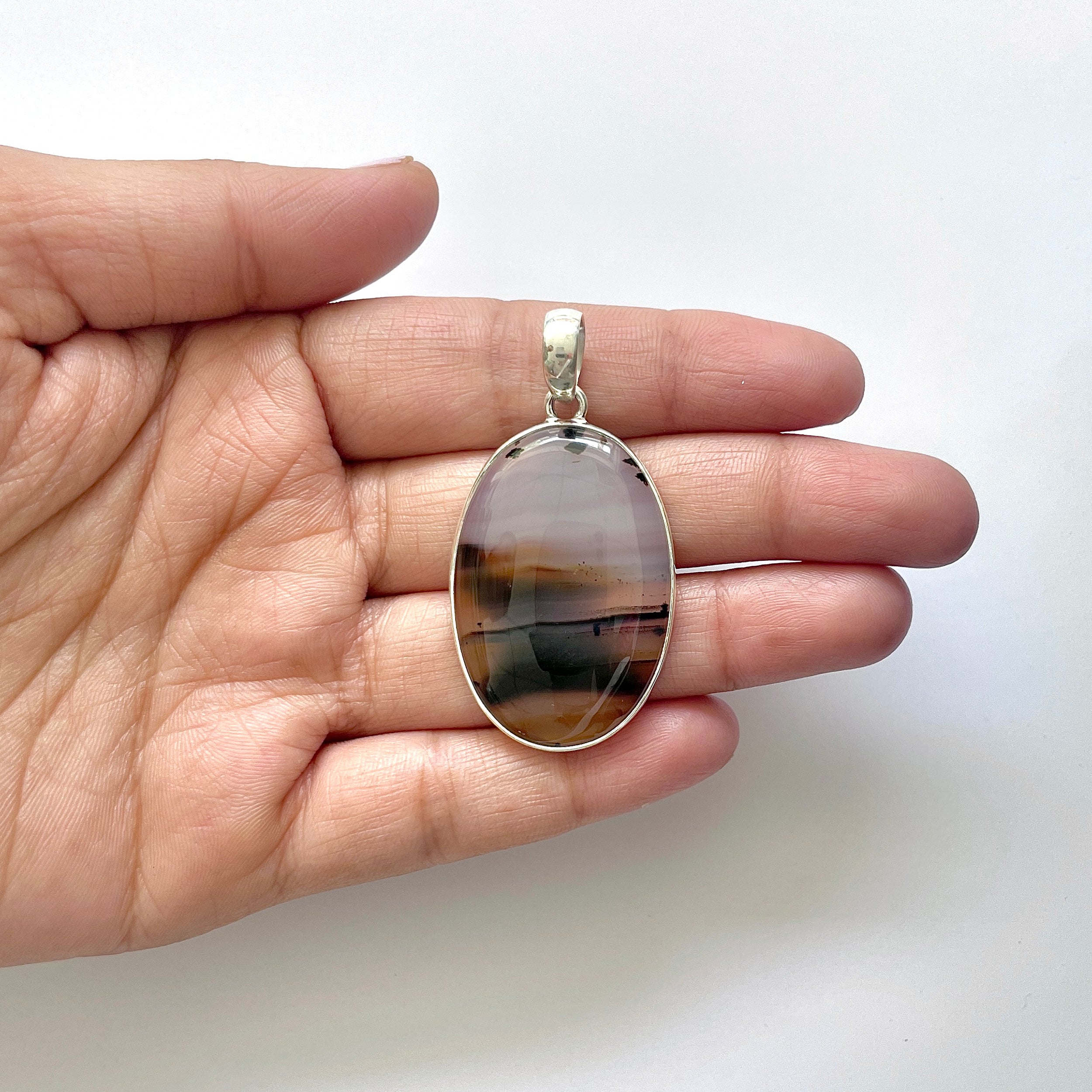 Montana Agate Pendant-(MTA-1-66)