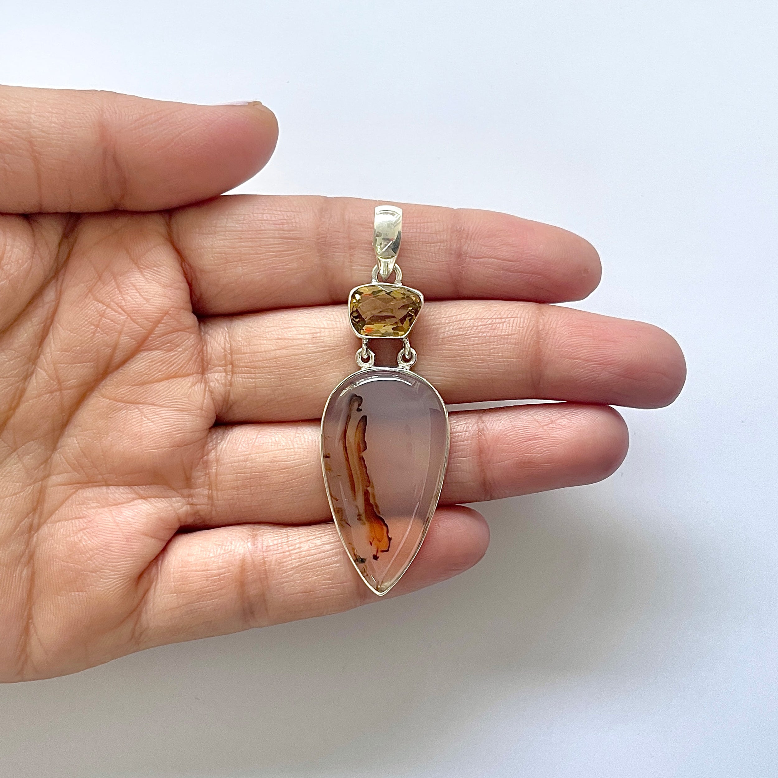 Montana Agate Pendant-(MTA-1-7)