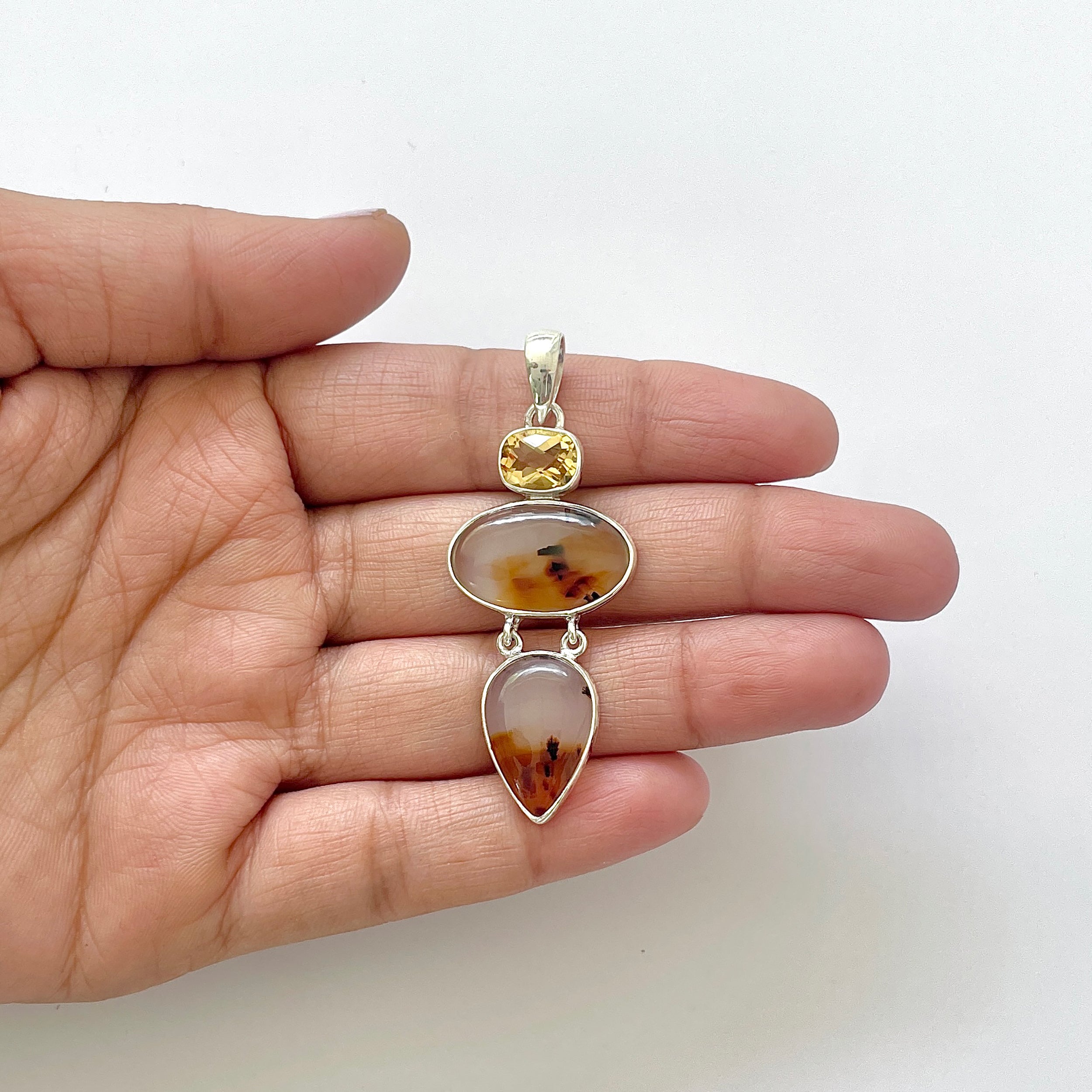 Montana Agate Pendant-(MTA-1-71)