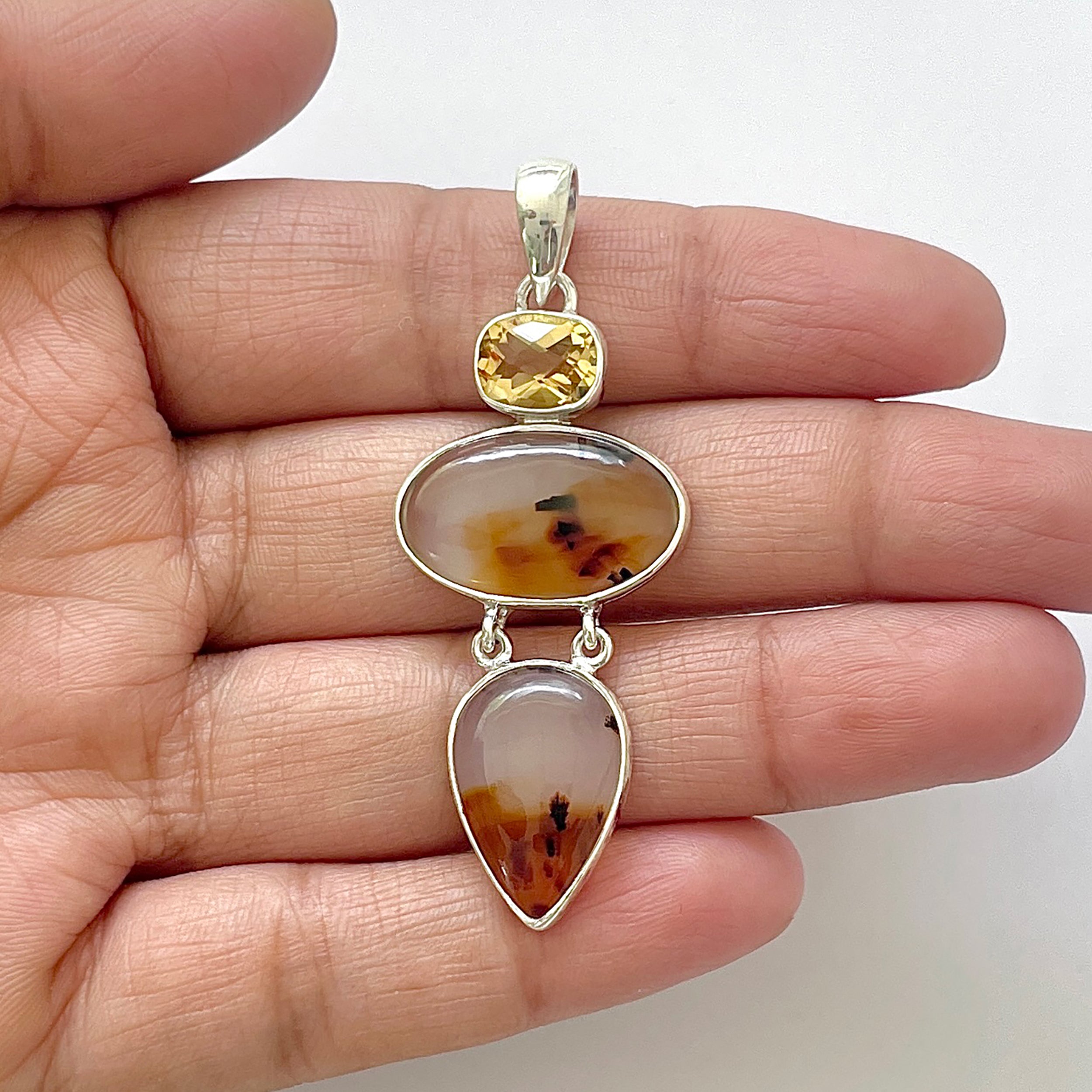 Montana Agate Pendant-(MTA-1-71)