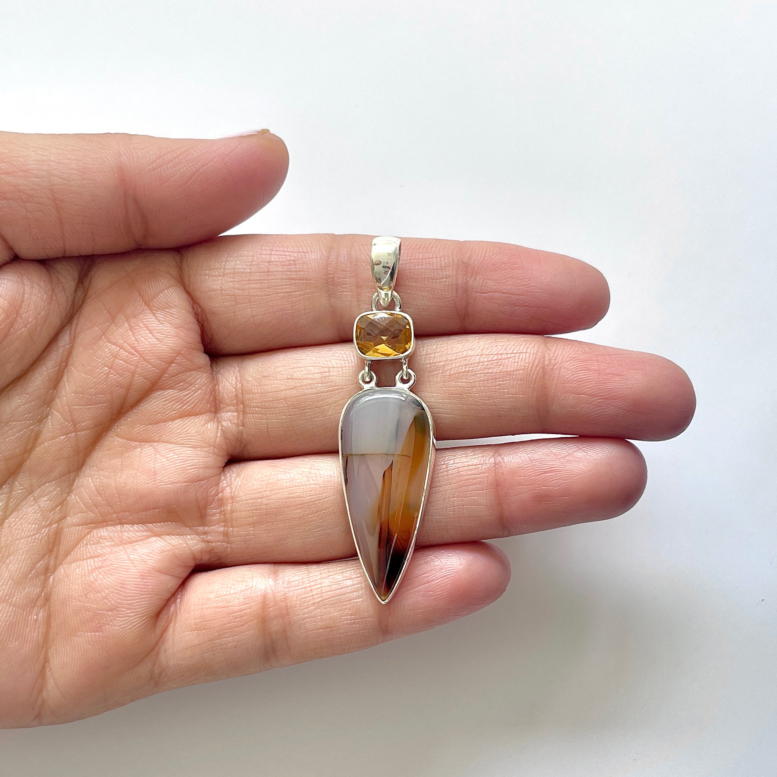 Montana Agate Pendant-(MTA-1-87)