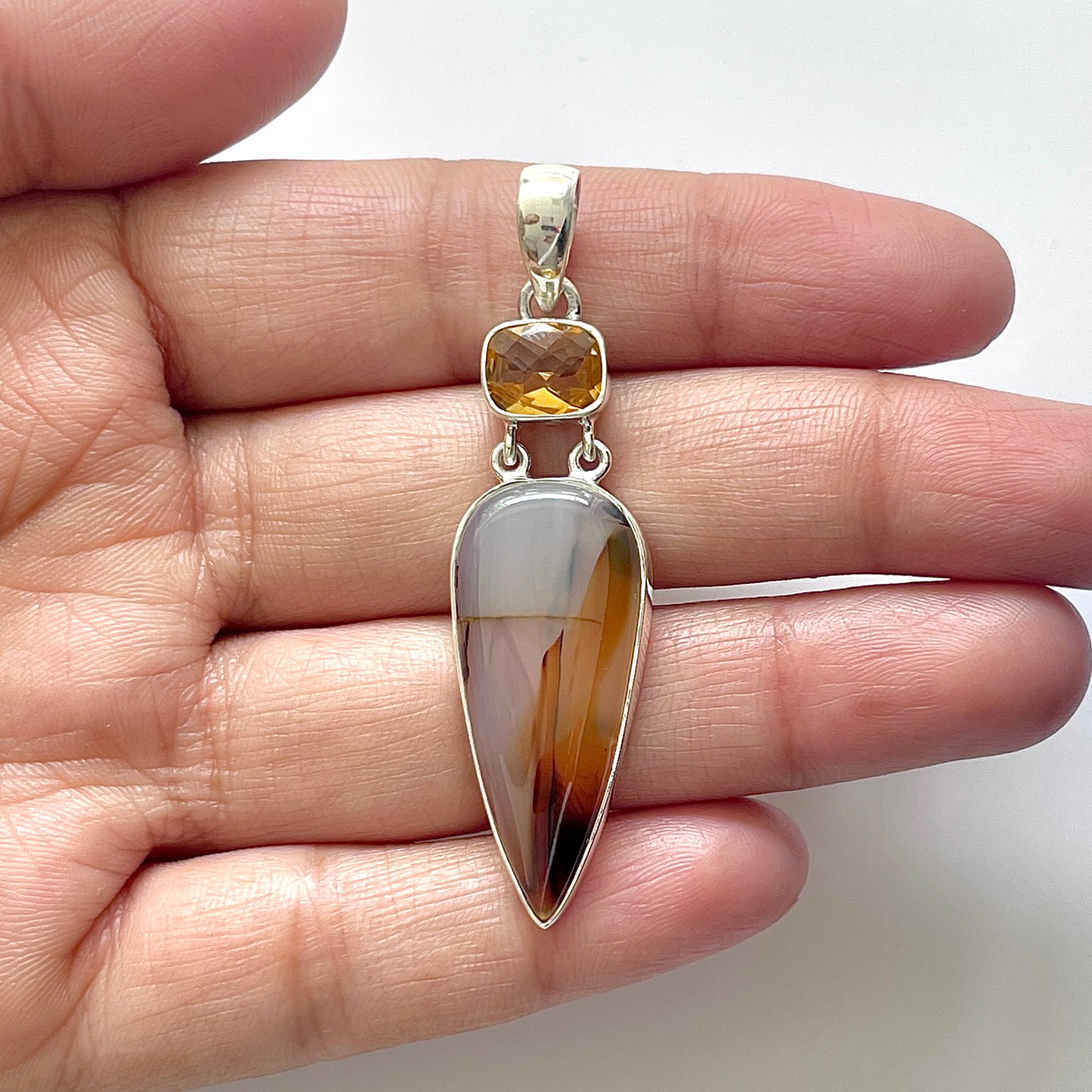 Montana Agate Pendant-(MTA-1-87)