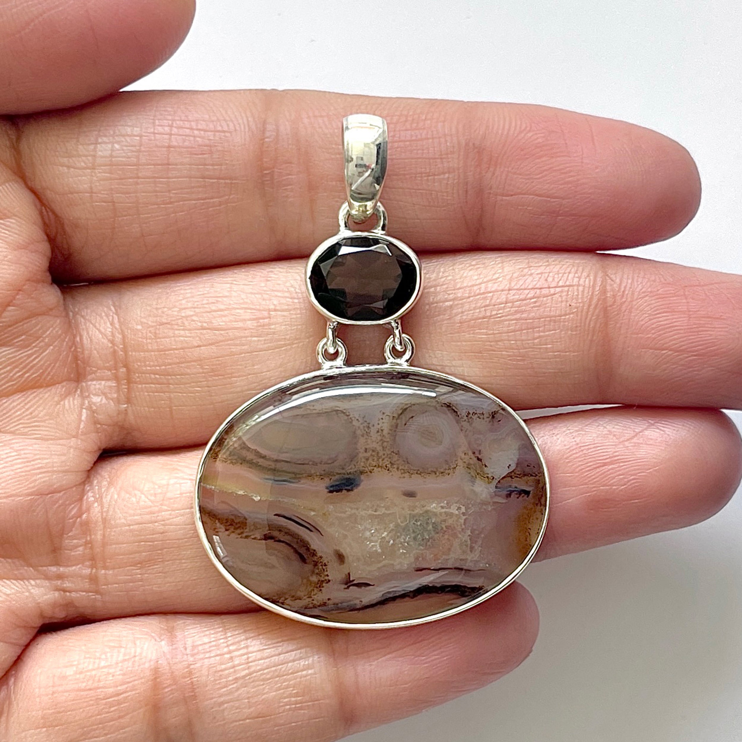 Montana Agate Pendant-(MTA-1-88)