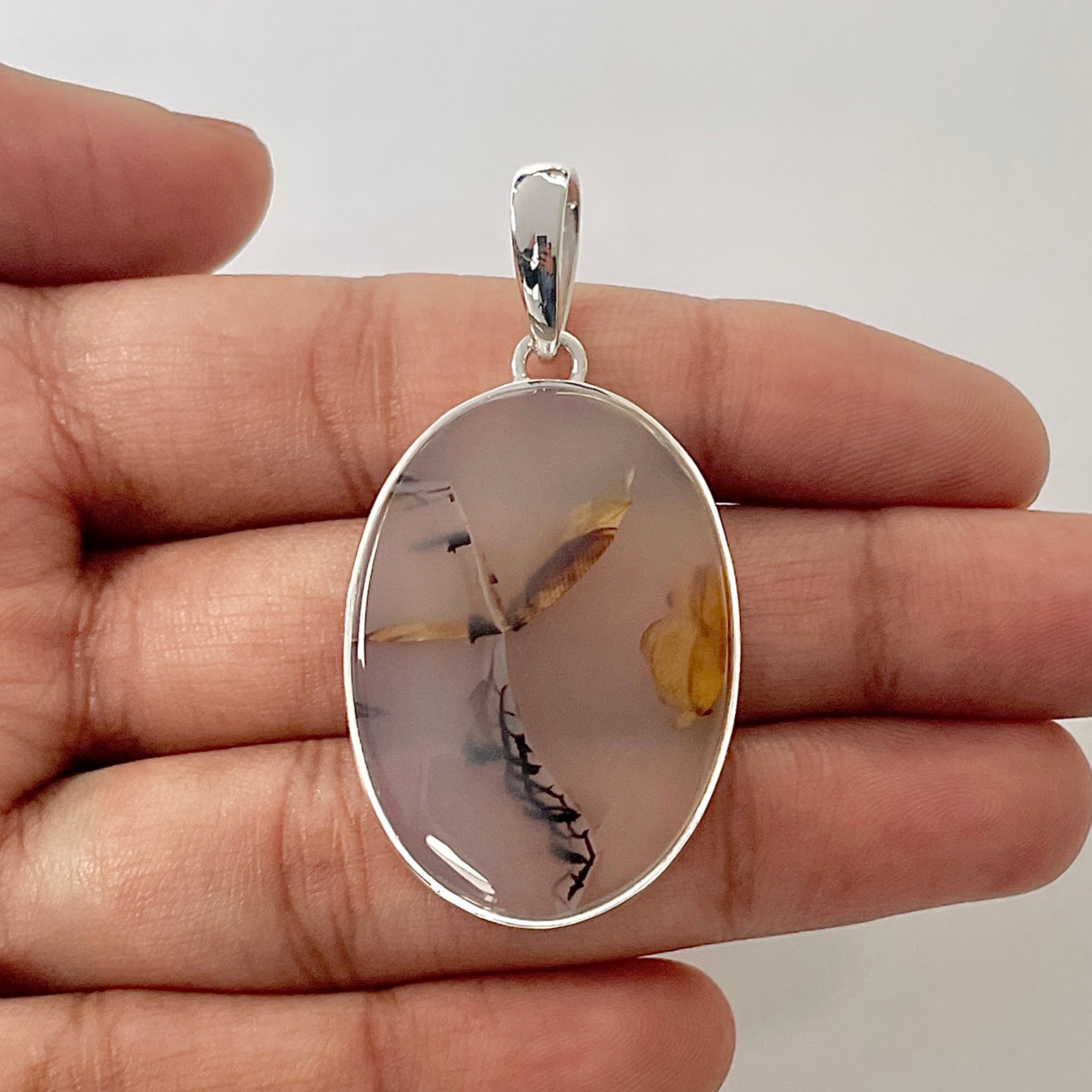Montana Agate Pendant-(MTA-1-97)