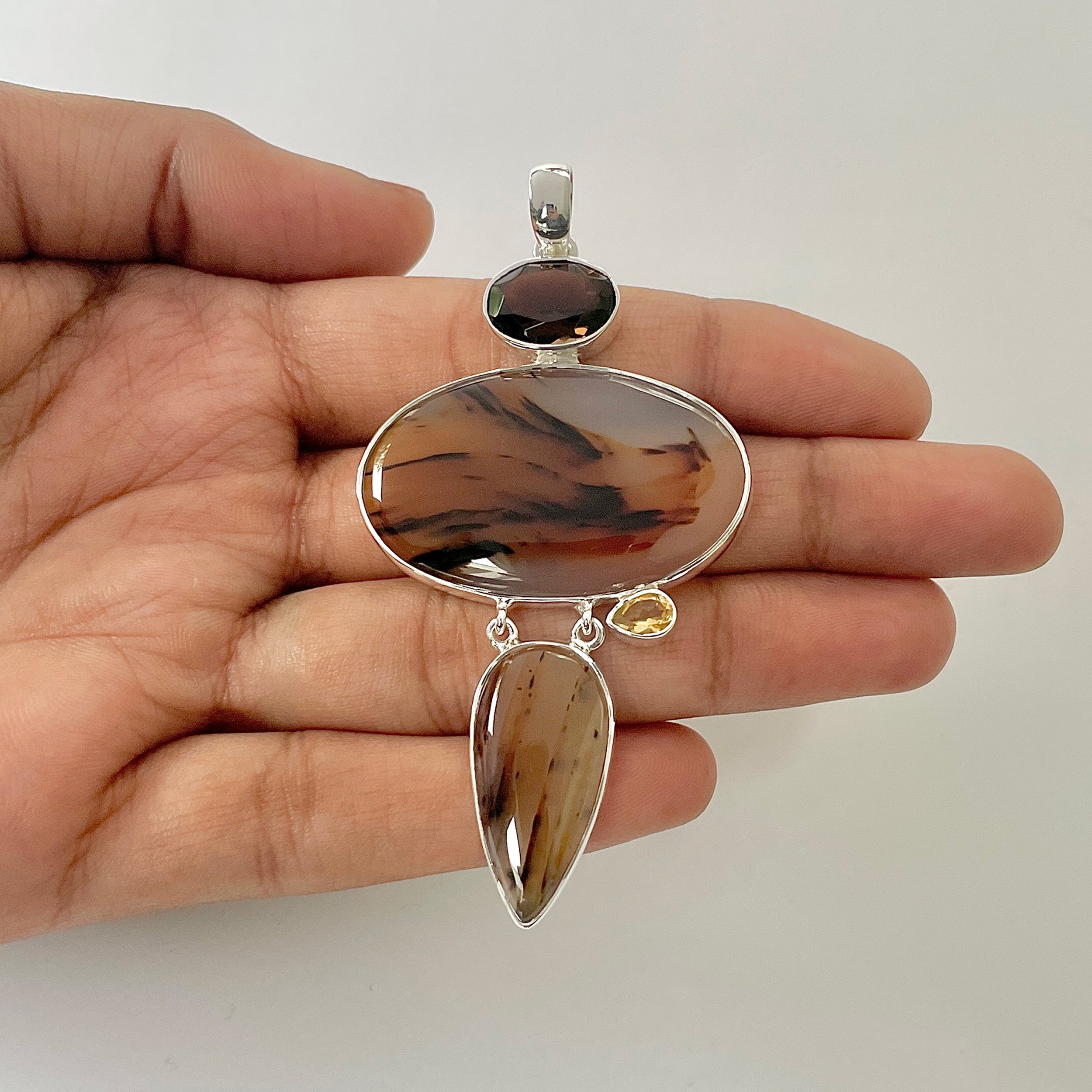 Montana Agate Pendant-(MTA-1-99)