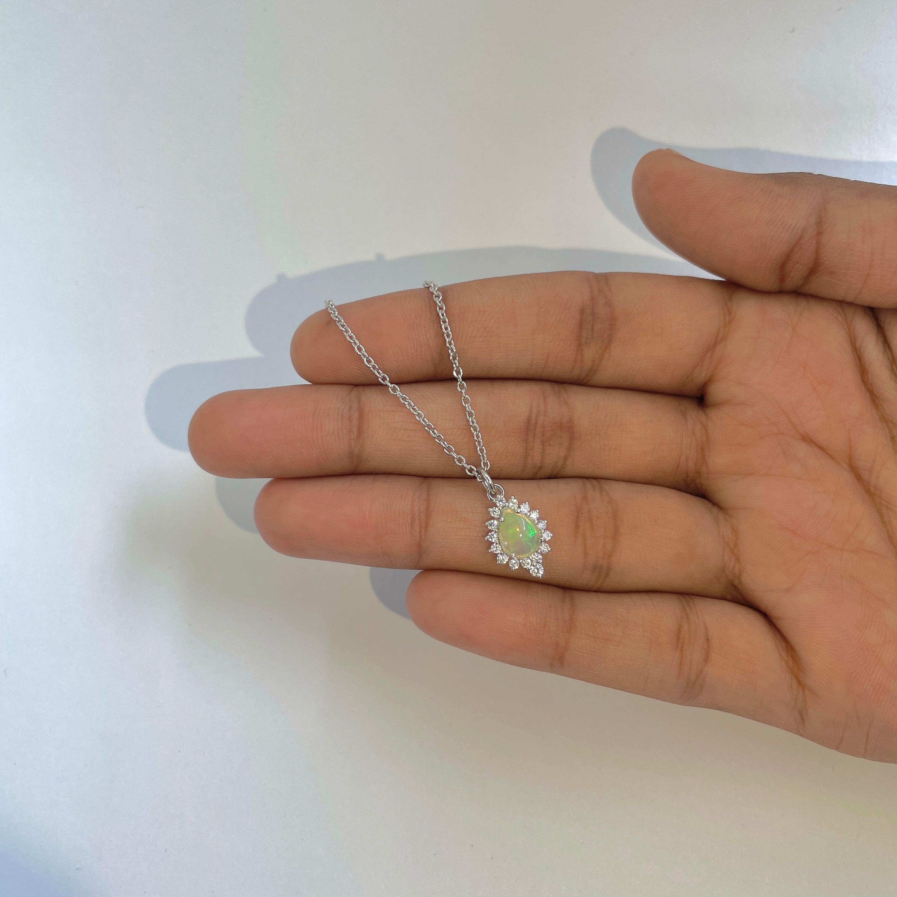 Opal Necklace-(OPL-RDN-79)