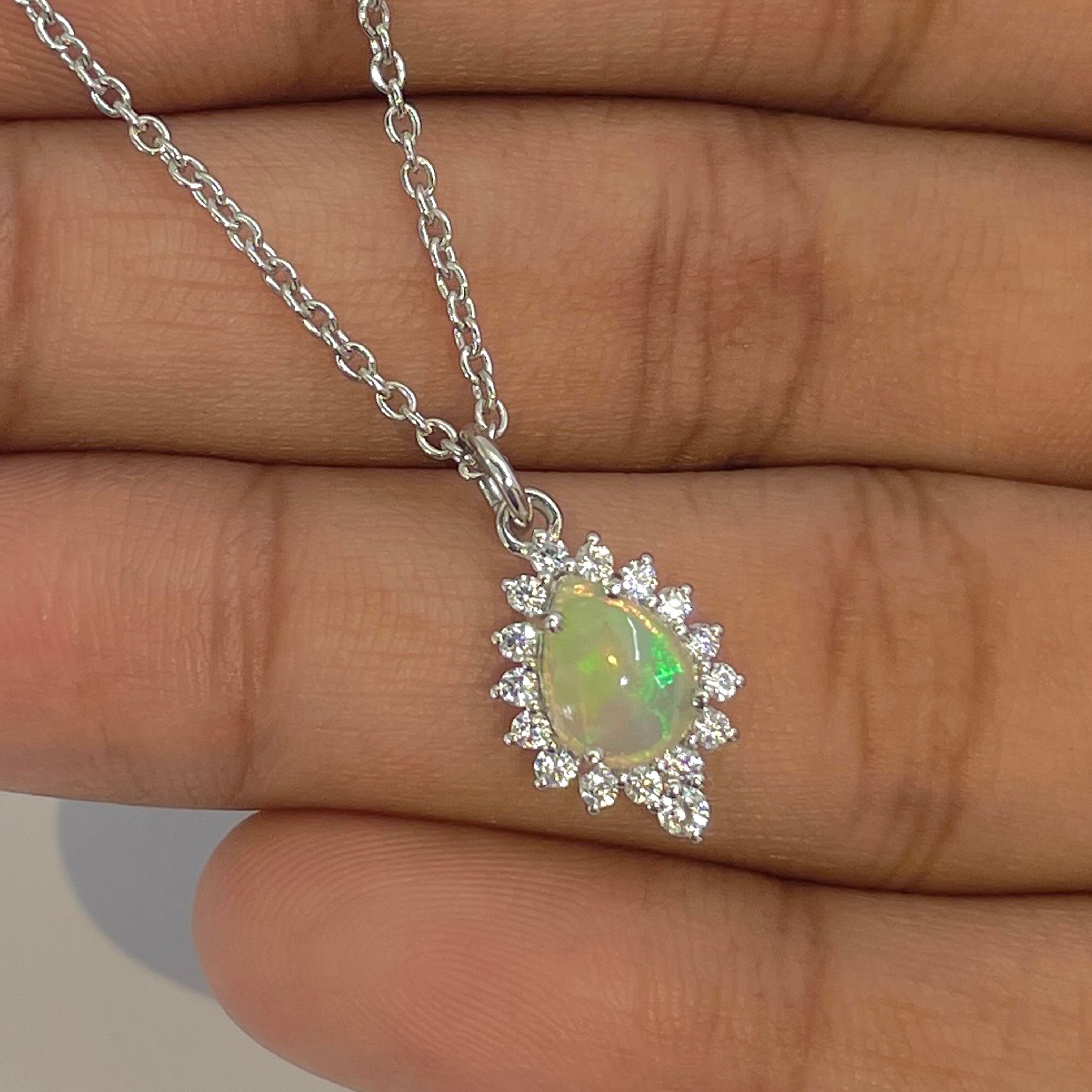 Opal Necklace-(OPL-RDN-79)