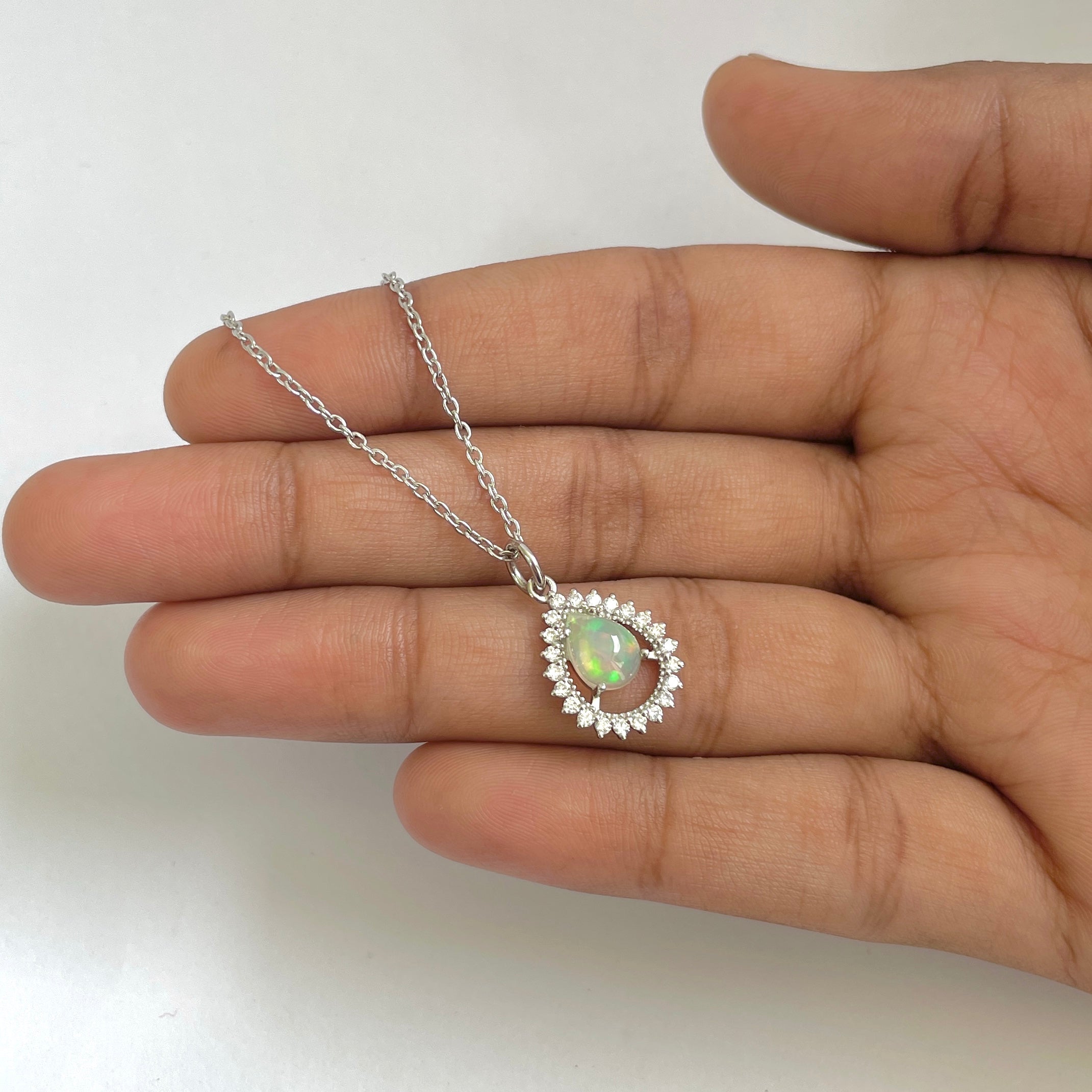 Opal Necklace-(OPL-RDN-80)