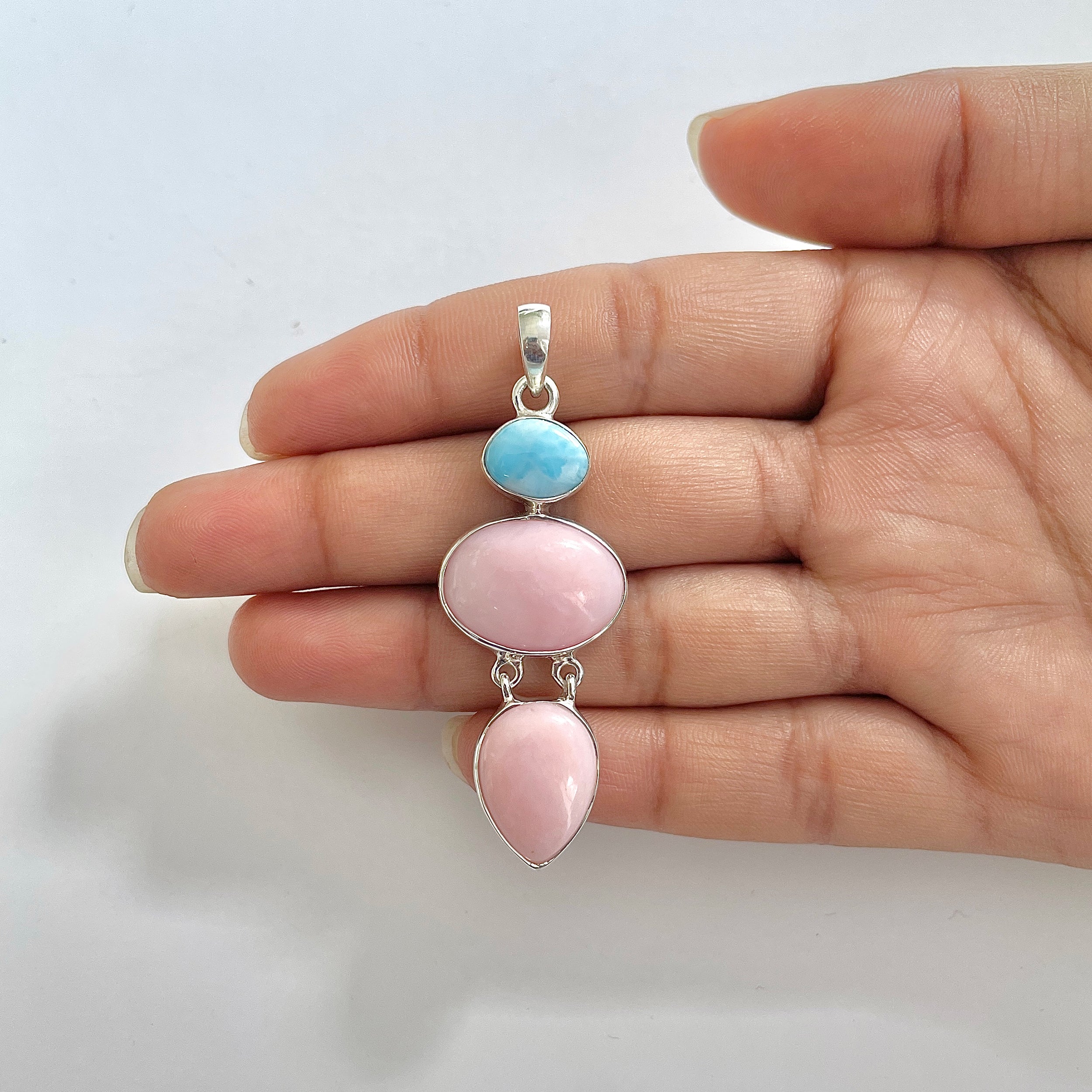Pink Opal Pendant-(PKO-1-17)
