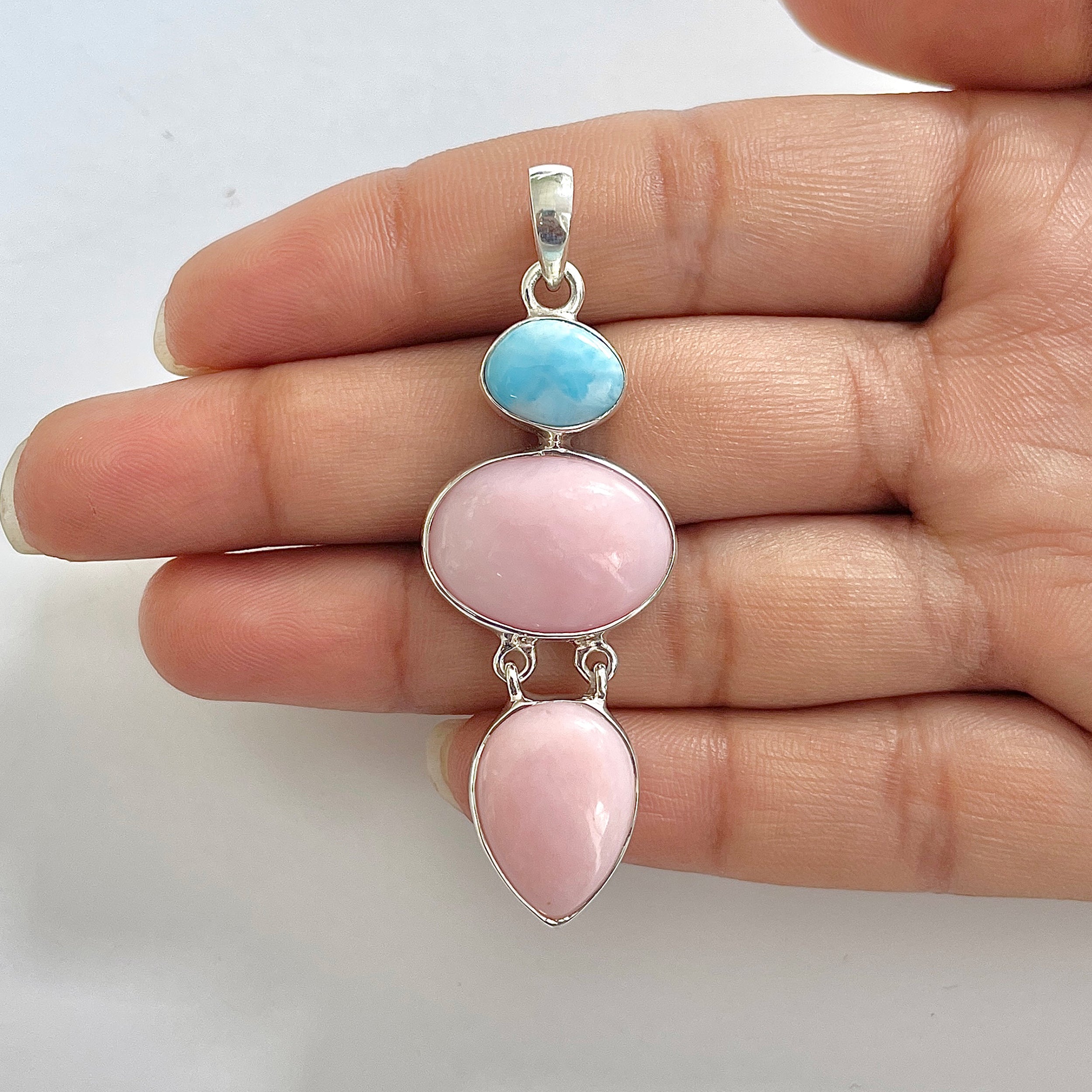 Pink Opal Pendant-(PKO-1-17)