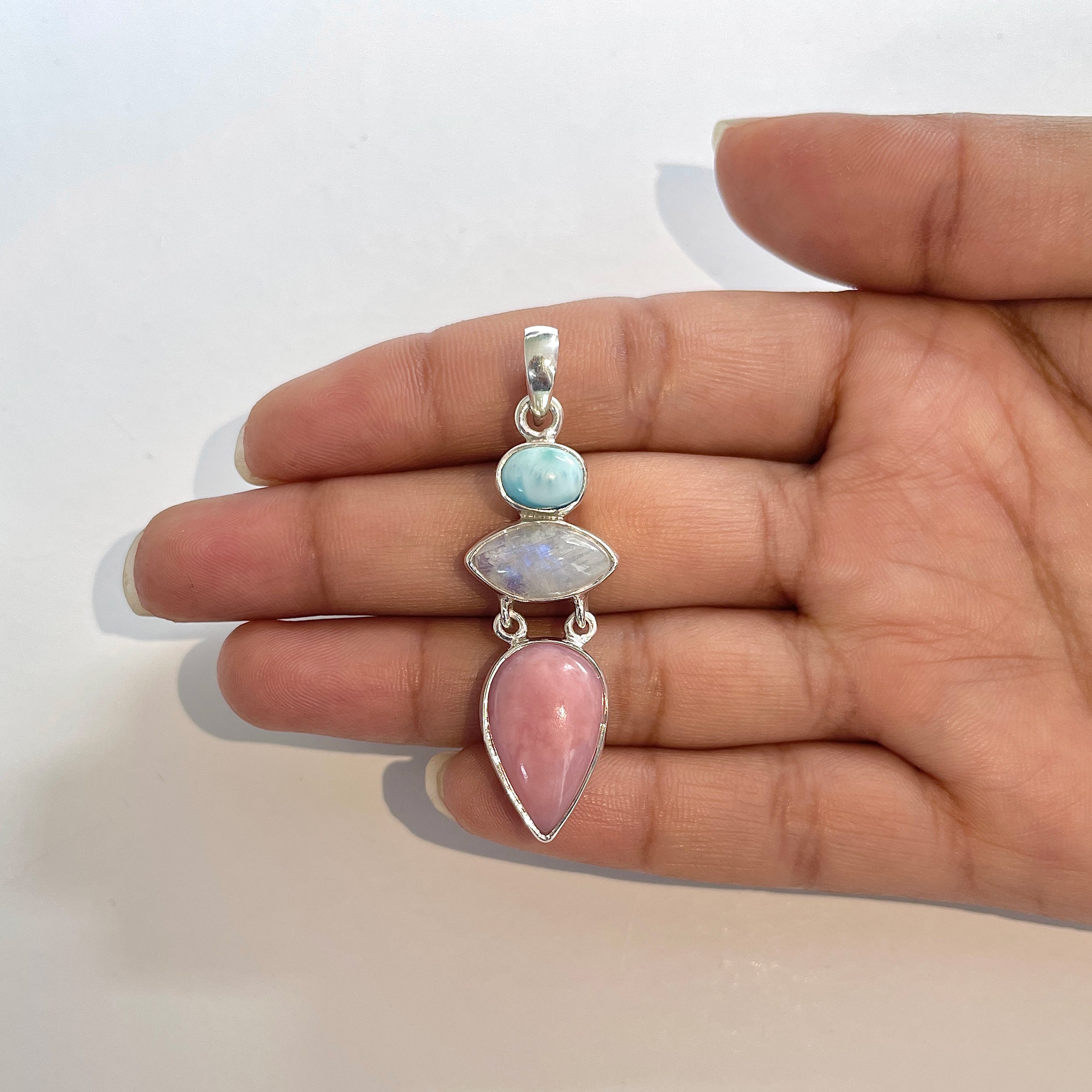 Pink Opal Pendant-(PKO-1-18)