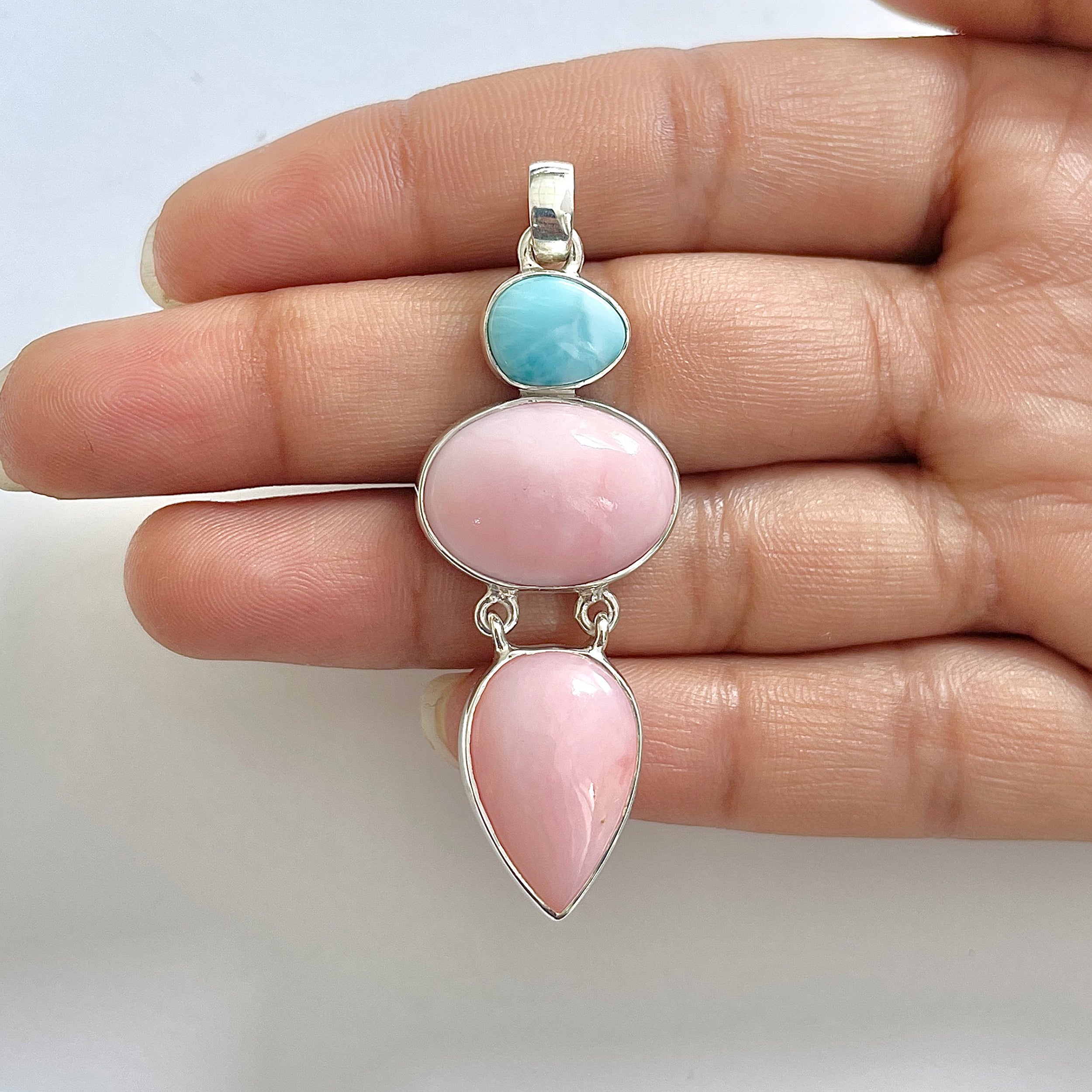 Pink Opal Pendant-(PKO-1-20)