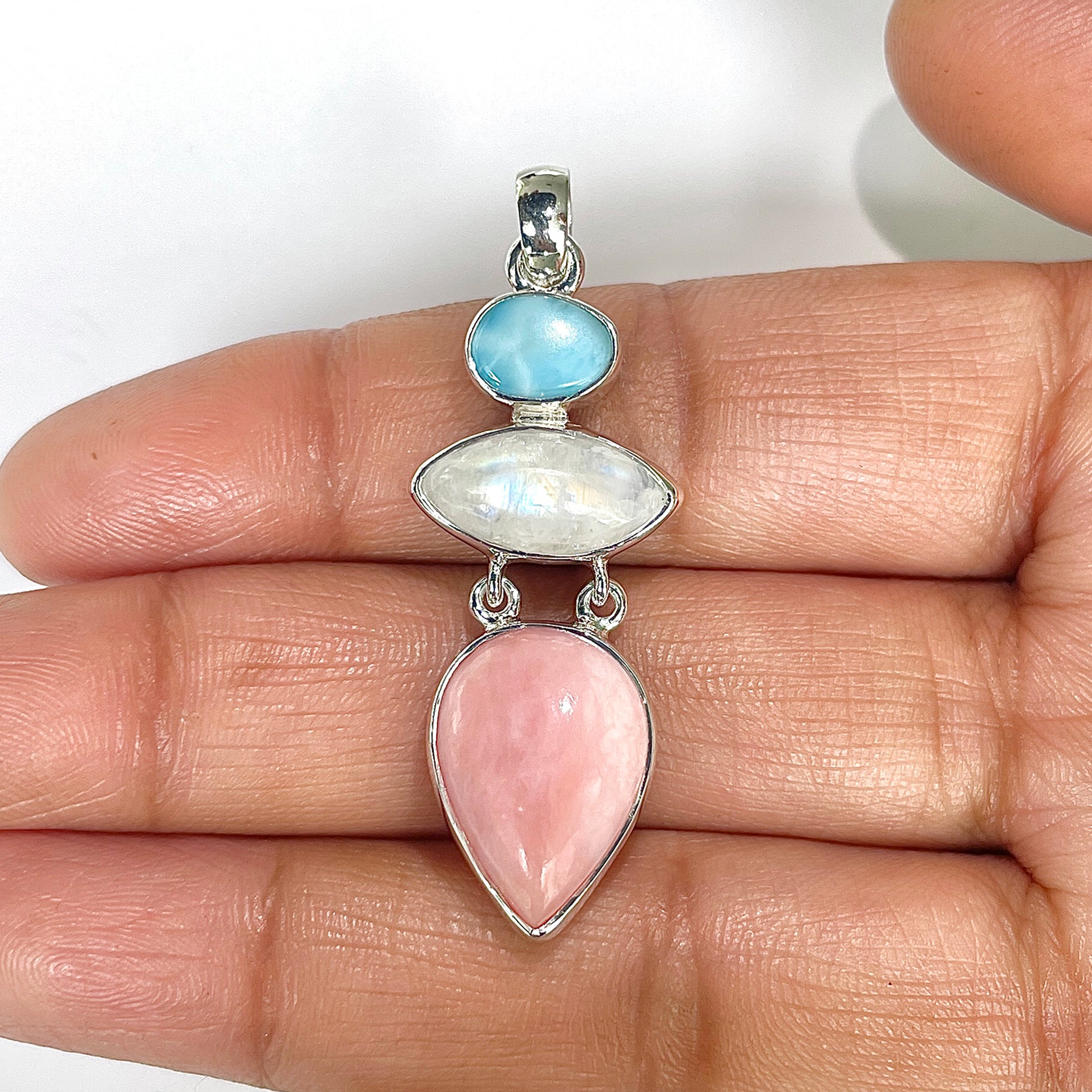 Pink Opal Pendant-(PKO-1-28)