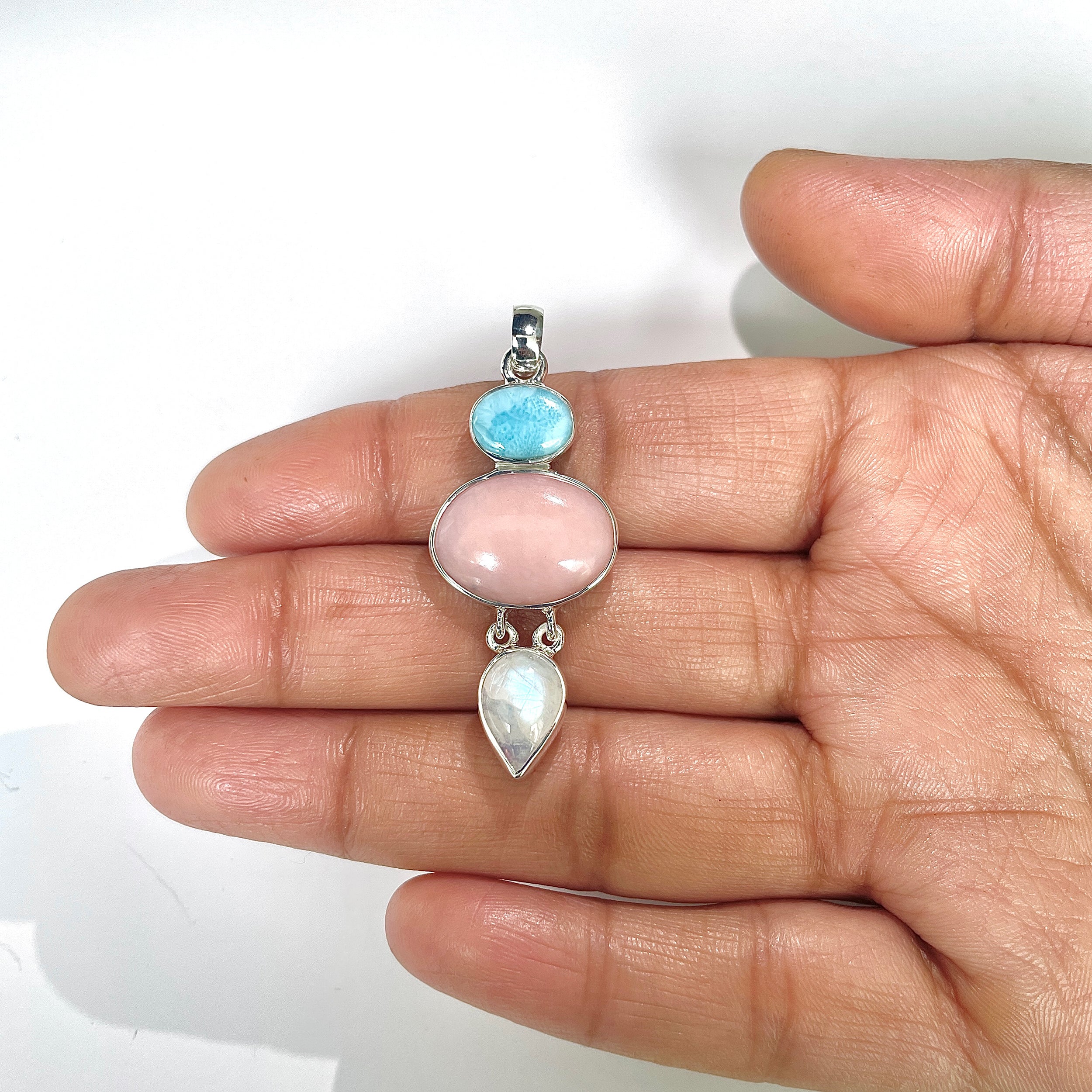 Pink Opal Pendant-(PKO-1-30)
