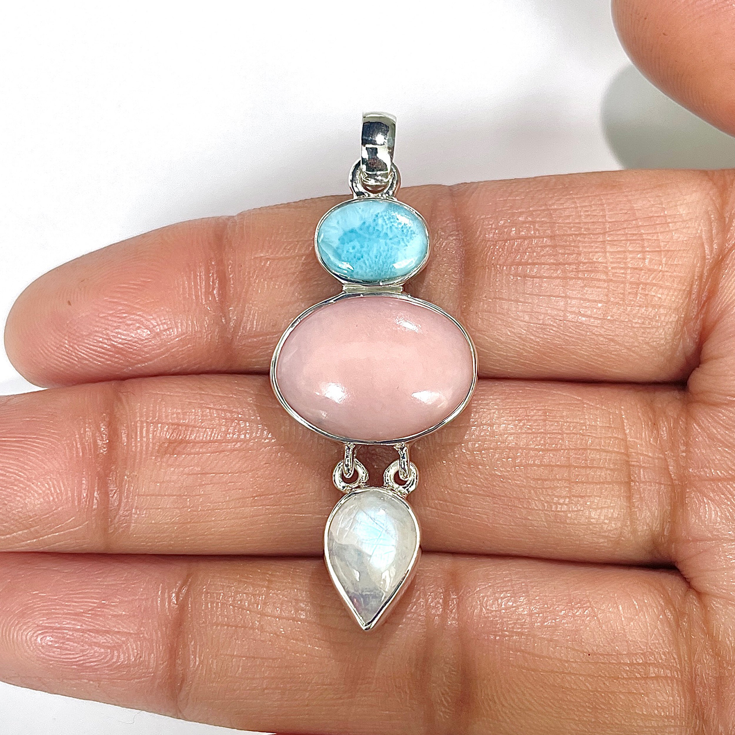 Pink Opal Pendant-(PKO-1-30)