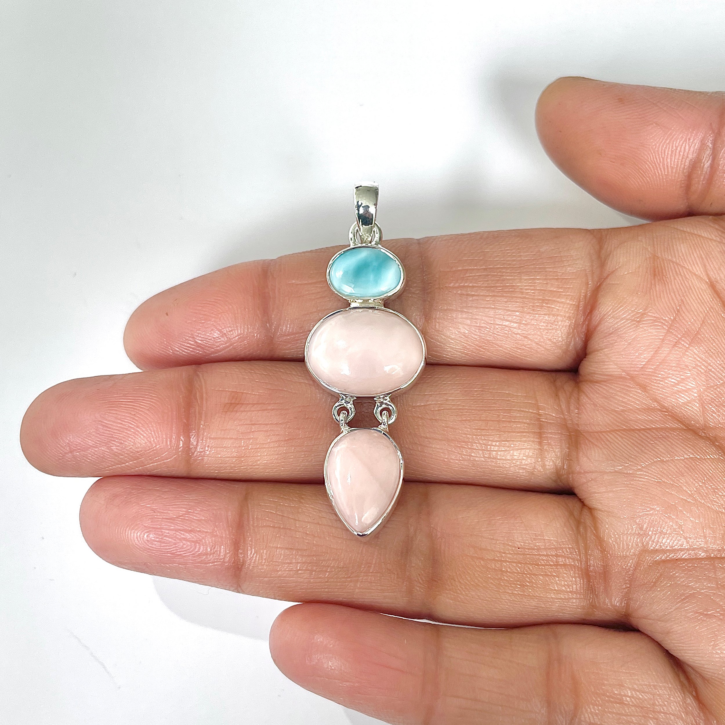 Pink Opal Pendant-(PKO-1-34)