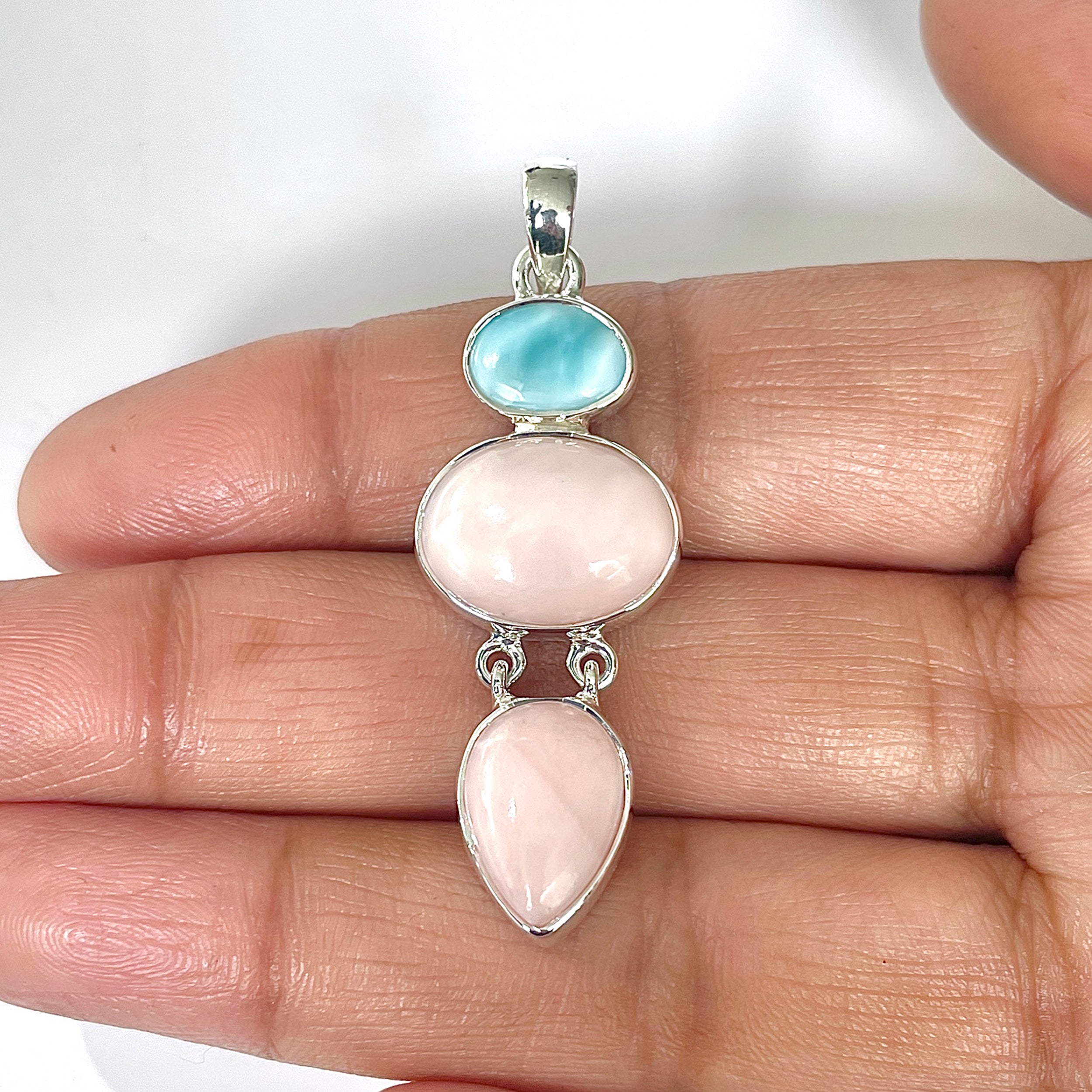 Pink Opal Pendant-(PKO-1-34)